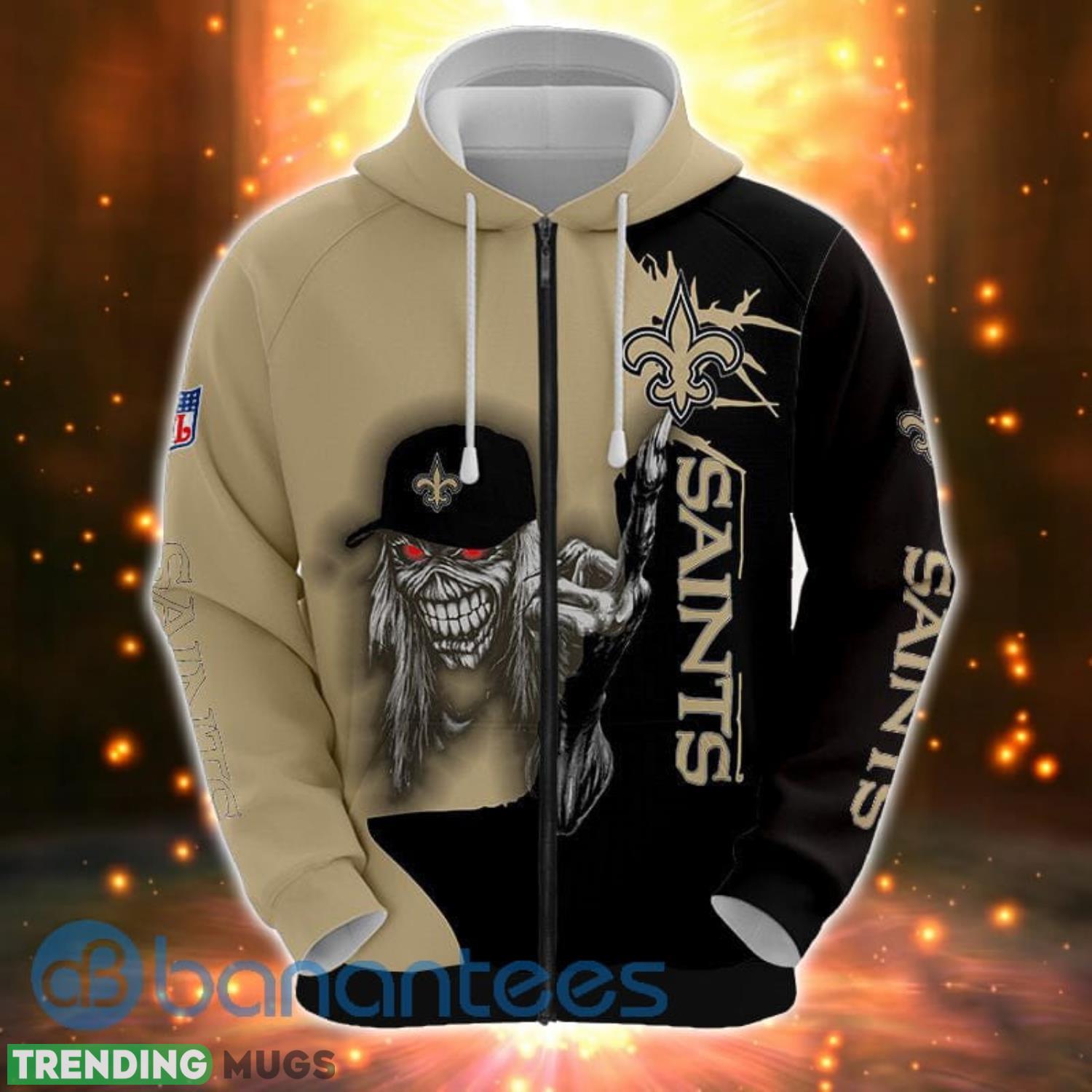 Iron Maiden New Orleans SaintsFull Printed 3D Hoodie, Zip Hoodie Product Photo 1 Iron Maiden New Orleans SaintsFull Printed 3D Hoodie, Zip Hoodie Product Photo 1