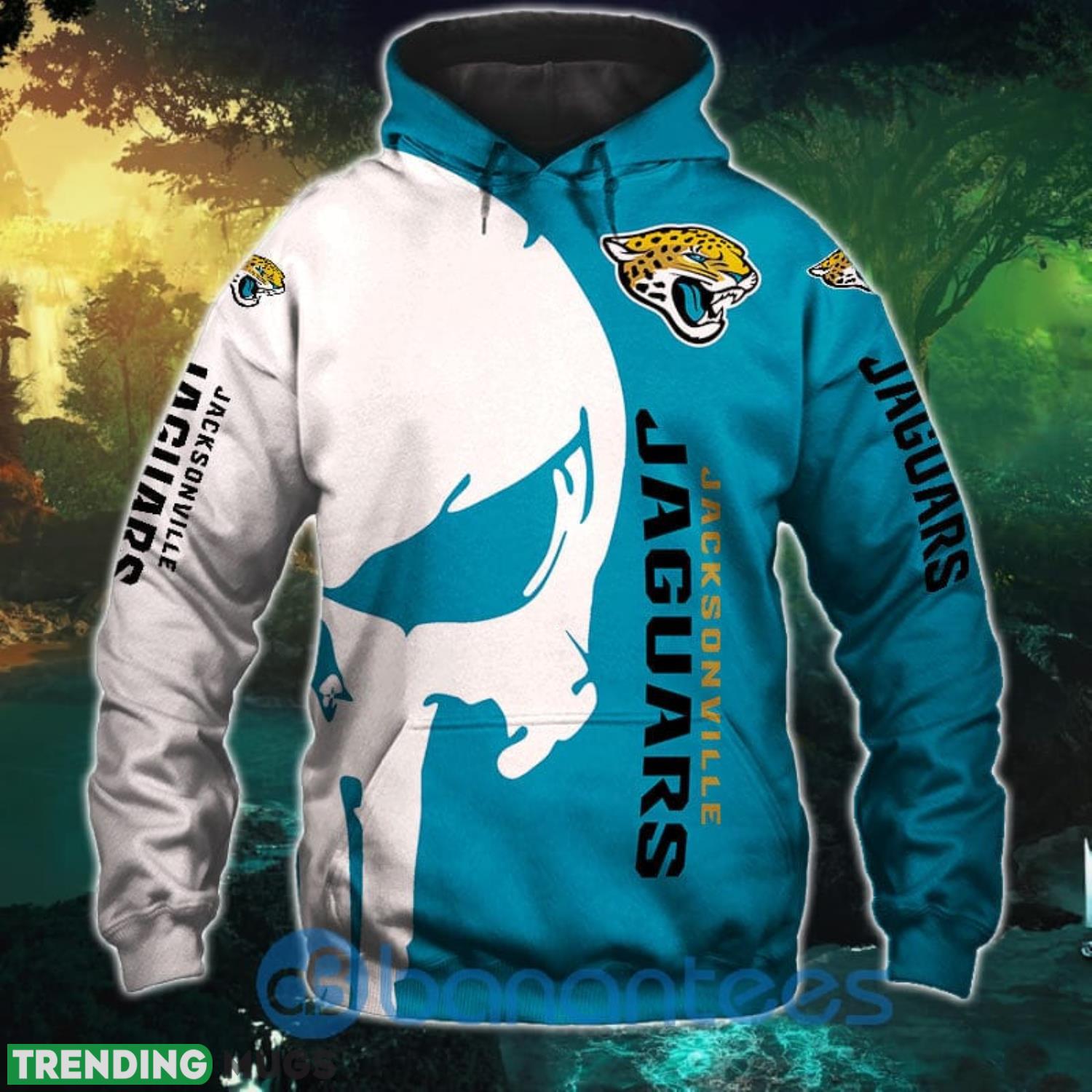 Jacksonville Jaguars Skull Design Full Printed 3D Hoodie Zip Hoodie Product Photo 1 Jacksonville Jaguars Skull Design Full Printed 3D Hoodie Zip Hoodie Product Photo 1