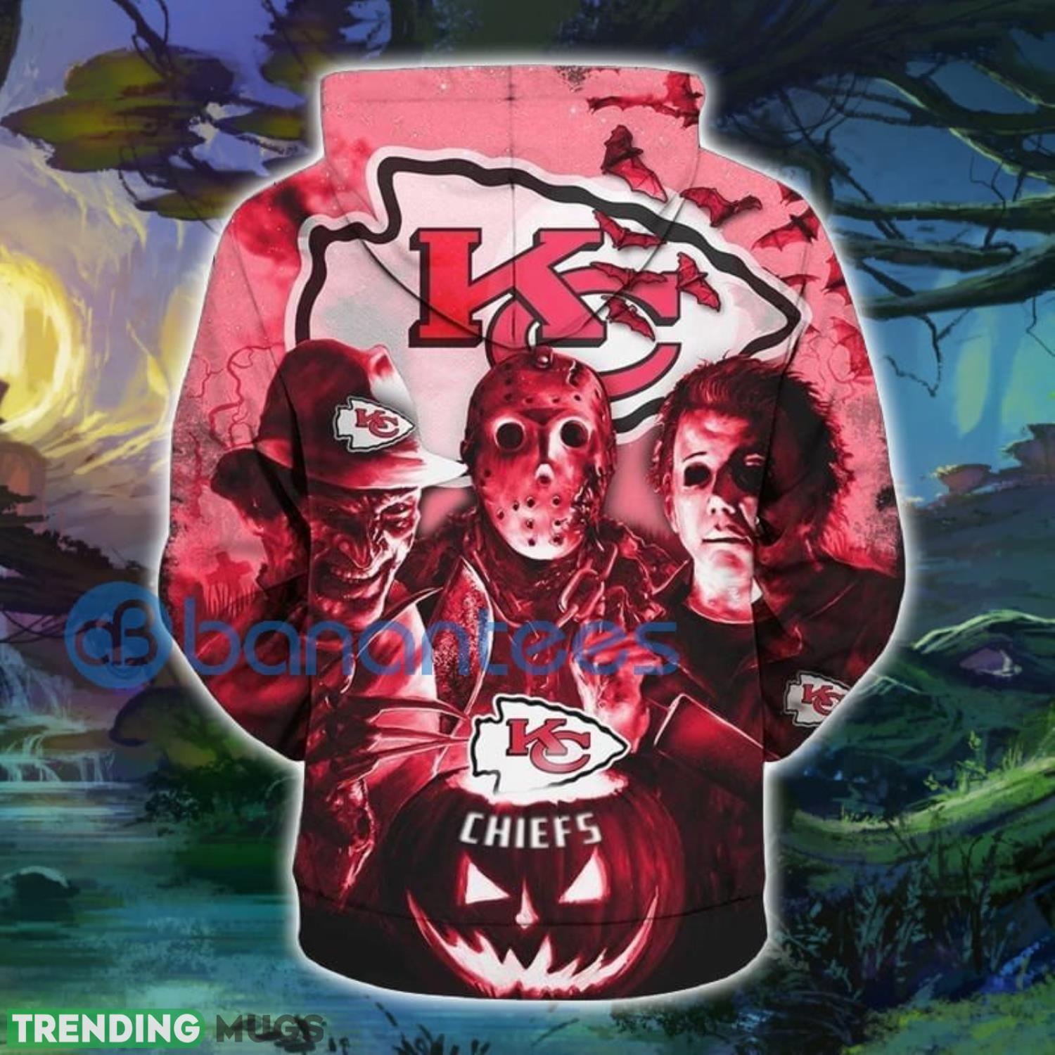 Kansas City Chiefs Halloween Full Printed 3D Hoodie Zip Hoodie 3D All Over Print, 3D Hoodies Kansas City Chiefs Halloween Full Printed 3D Hoodie Zip Hoodie 3D All Over Print, 3D Hoodies