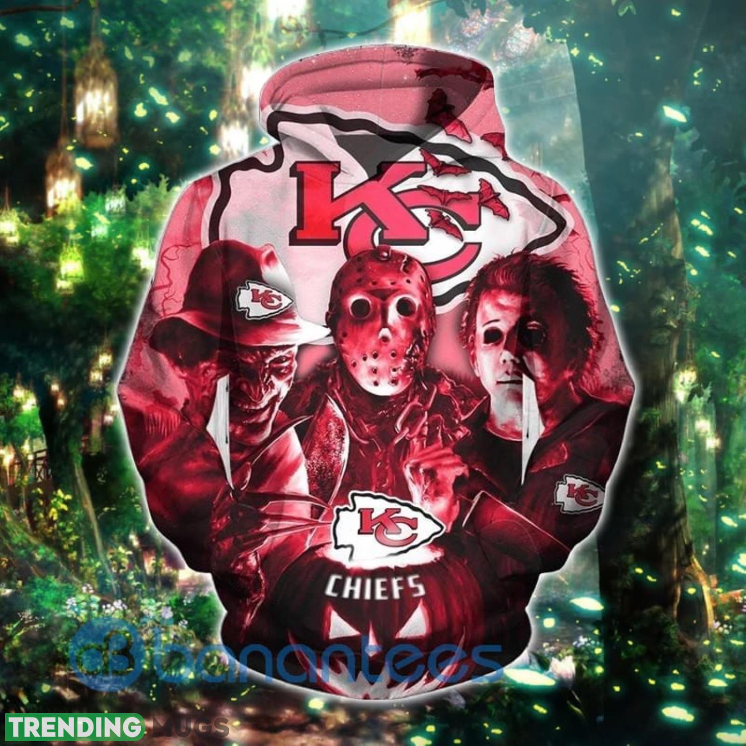 Kansas City Chiefs Halloween Full Printed 3D Hoodie Zip Hoodie Product Photo 1 Kansas City Chiefs Halloween Full Printed 3D Hoodie Zip Hoodie Product Photo 1