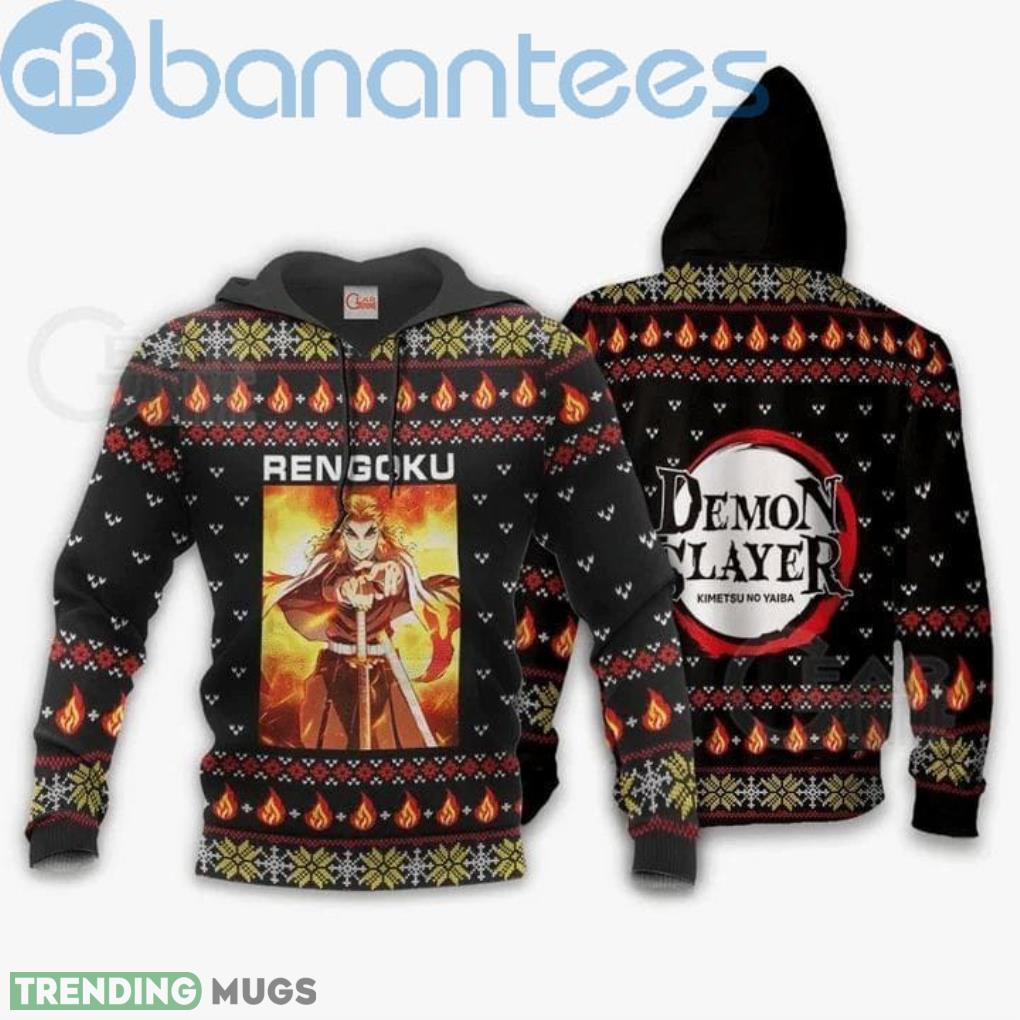 Kyojuro Rengoku Ugly Christmas Demon Slayer Anime Manga Full Print 3D Hoodie Product Photo 1 Kyojuro Rengoku Ugly Christmas Demon Slayer Anime Manga Full Print 3D Hoodie Product Photo 1