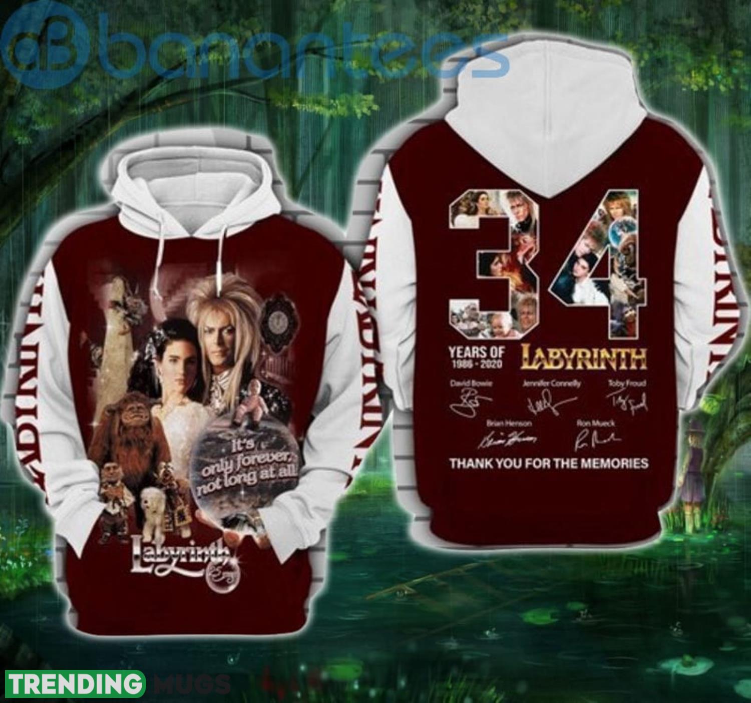 Labyrinth 34 Years Of 1986 2020 Thank You For Lover Full Printed 3D Hoodie Product Photo 1 Labyrinth 34 Years Of 1986 2020 Thank You For Lover Full Printed 3D Hoodie Product Photo 1