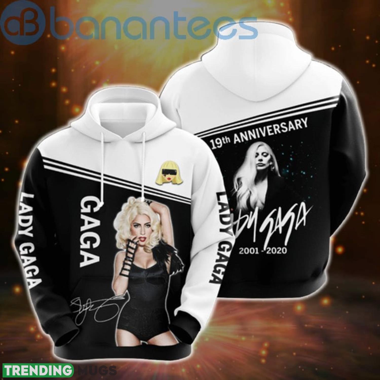 Lady Gaga 19th Anniversary 2001-2020 For Lover Full Printed 3D Hoodie Product Photo 1 Lady Gaga 19th Anniversary 2001-2020 For Lover Full Printed 3D Hoodie Product Photo 1