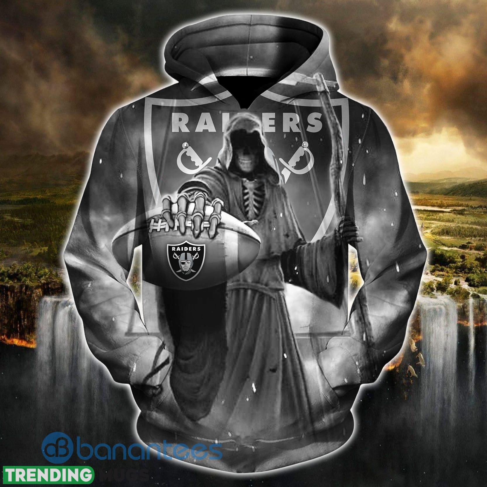 Las Vegas Raiders Death Skull All Over Printed 3D Hoodie Zip Hoodie Product Photo 1 Las Vegas Raiders Death Skull All Over Printed 3D Hoodie Zip Hoodie Product Photo 1