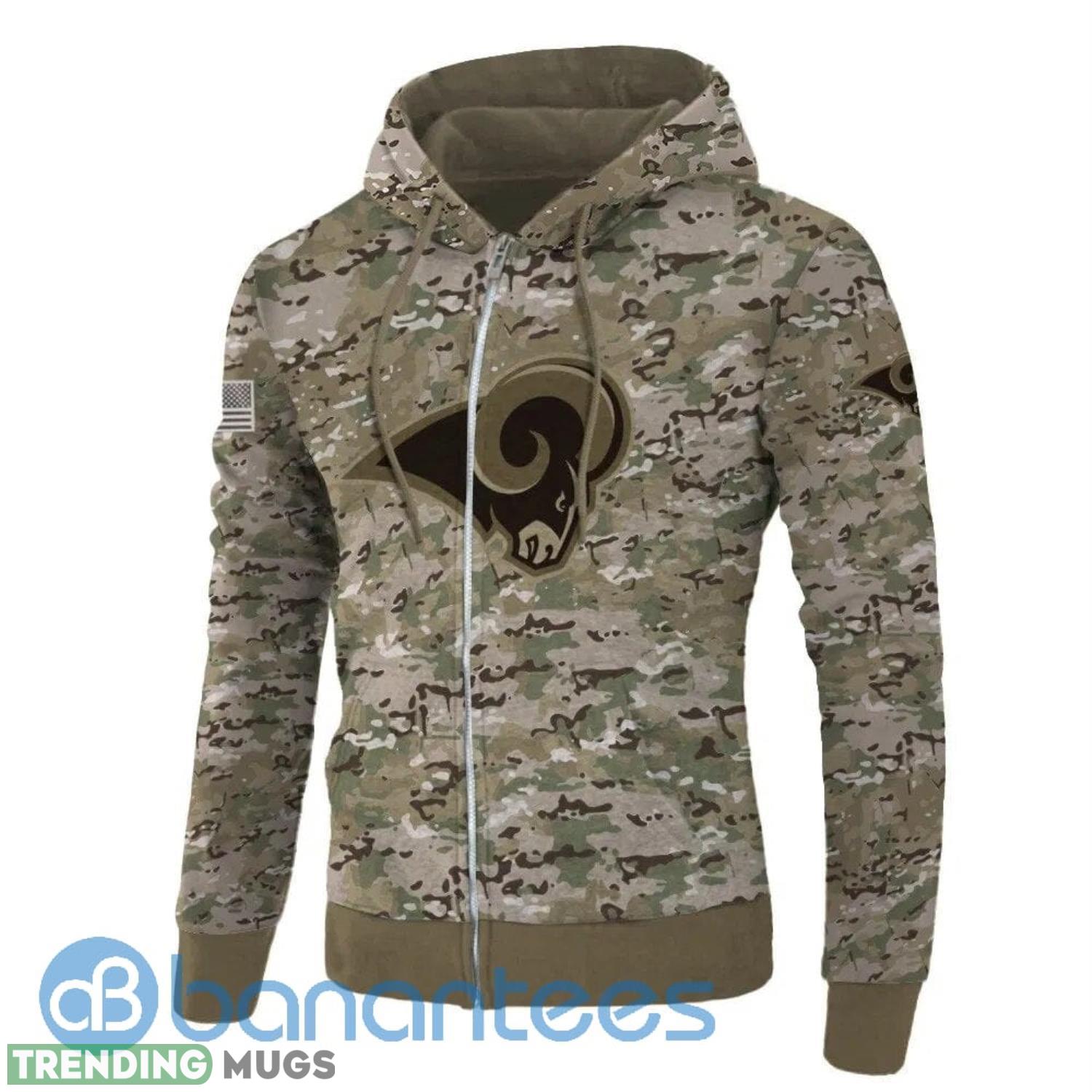 Los Angeles Rams CamoAll Over Printed 3D Hoodie, Zip Hoodie Product Photo 1 Los Angeles Rams CamoAll Over Printed 3D Hoodie, Zip Hoodie Product Photo 1