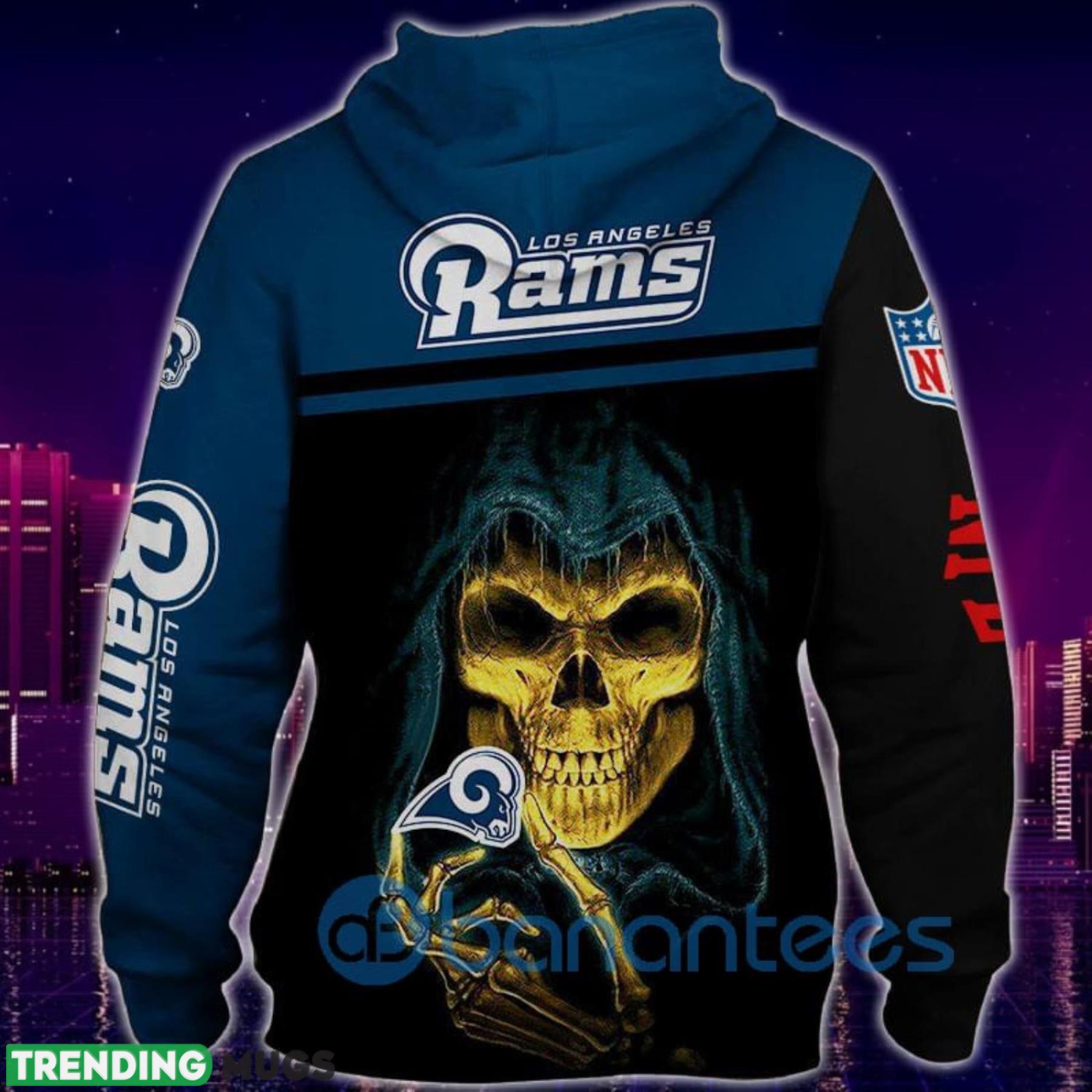 Los Angeles Rams Skull Design All Over Printed 3D Hoodie Zip Hoodie Product Photo 1 Los Angeles Rams Skull Design All Over Printed 3D Hoodie Zip Hoodie Product Photo 1