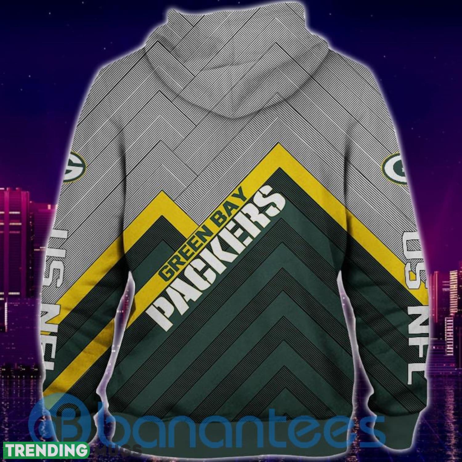 Men's Green Bay Packers All Over Printed 3D Hoodie Zip Hoodie Product Photo 1 Men's Green Bay Packers All Over Printed 3D Hoodie Zip Hoodie Product Photo 1