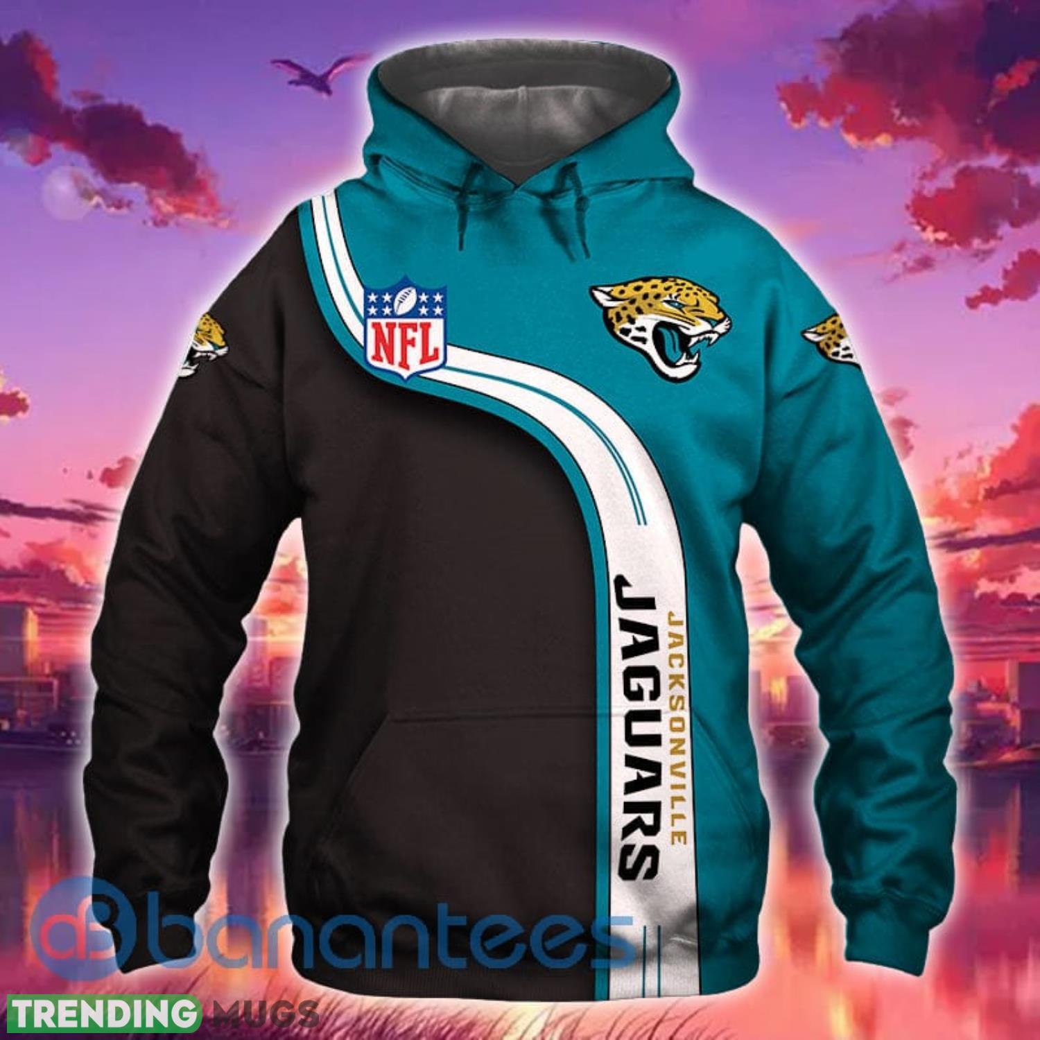 Men's Jacksonville Jaguars Blue Black All Over Printed 3D Hoodie, Zip Hoodie Product Photo 1 Men's Jacksonville Jaguars Blue Black All Over Printed 3D Hoodie, Zip Hoodie Product Photo 1
