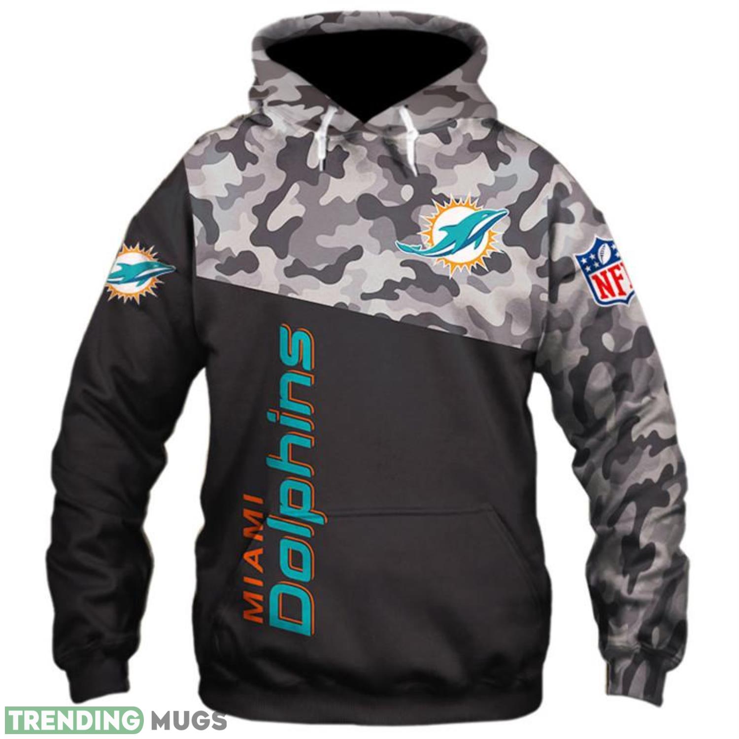 Men's Miami Dolphins Military Camo Full Printed 3D Hoodie Zip Hoodie Product Photo 1 Men's Miami Dolphins Military Camo Full Printed 3D Hoodie Zip Hoodie Product Photo 1