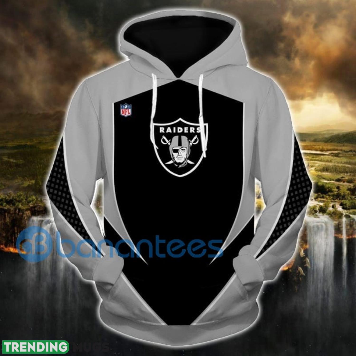 New Design NFL Football Oakland Raiders All Over Printed Hoodie Zip Hoodie Product Photo 1 New Design NFL Football Oakland Raiders All Over Printed Hoodie Zip Hoodie Product Photo 1