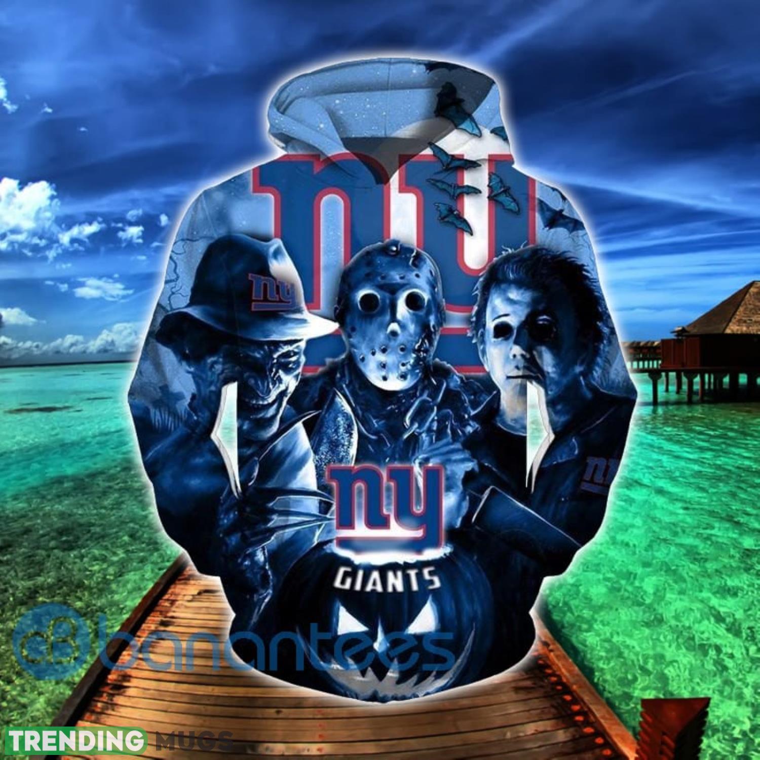 New York Giants Halloween Horror Night 3D Hoodie Zip Hoodie Product Photo 1 New York Giants Halloween Horror Night 3D Hoodie Zip Hoodie Product Photo 1