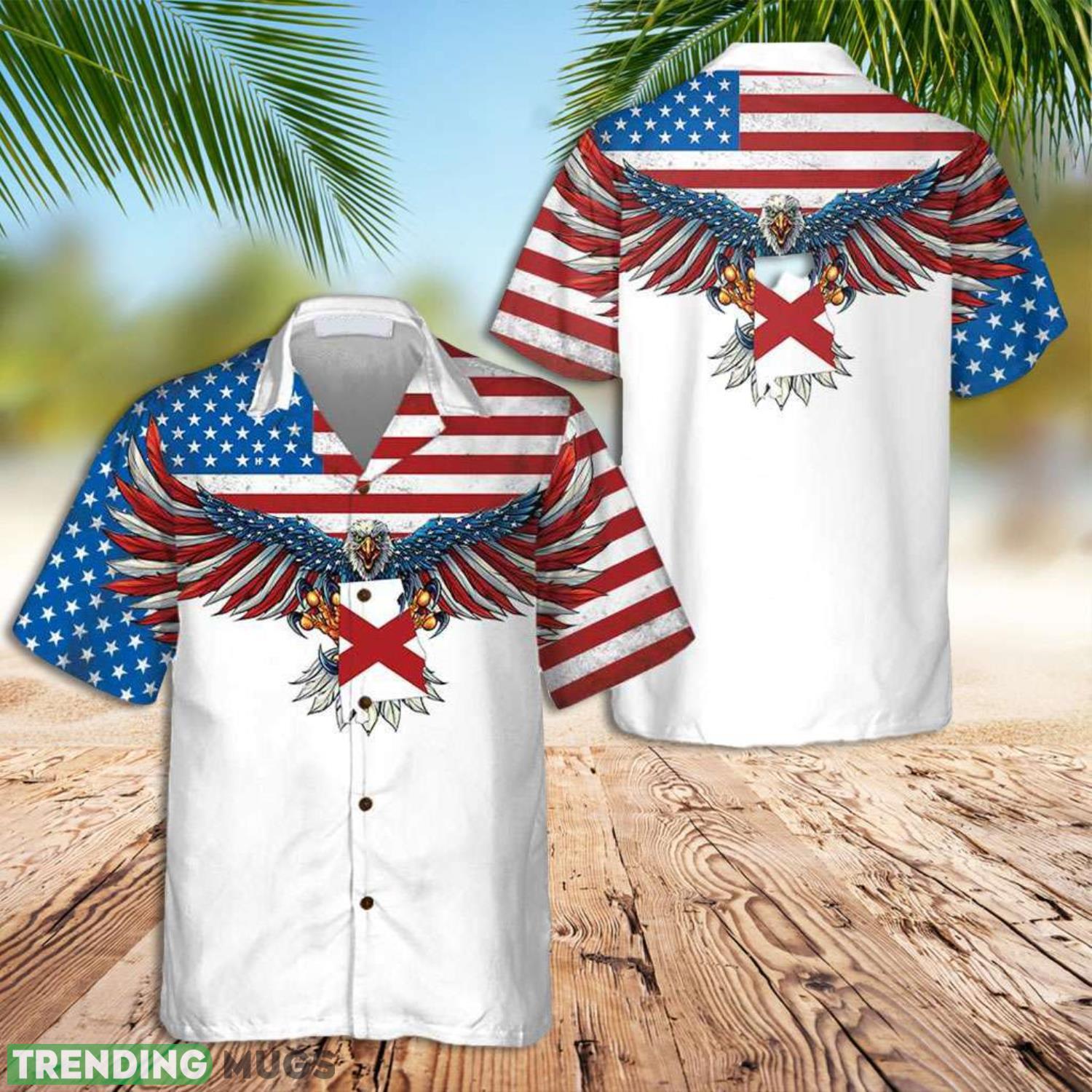 Alabama FansAlabama State And American Eagle Hawaiian Shirt Summer Gift For Men And Women Product Photo 1 Alabama FansAlabama State And American Eagle Hawaiian Shirt Summer Gift For Men And Women Product Photo 1