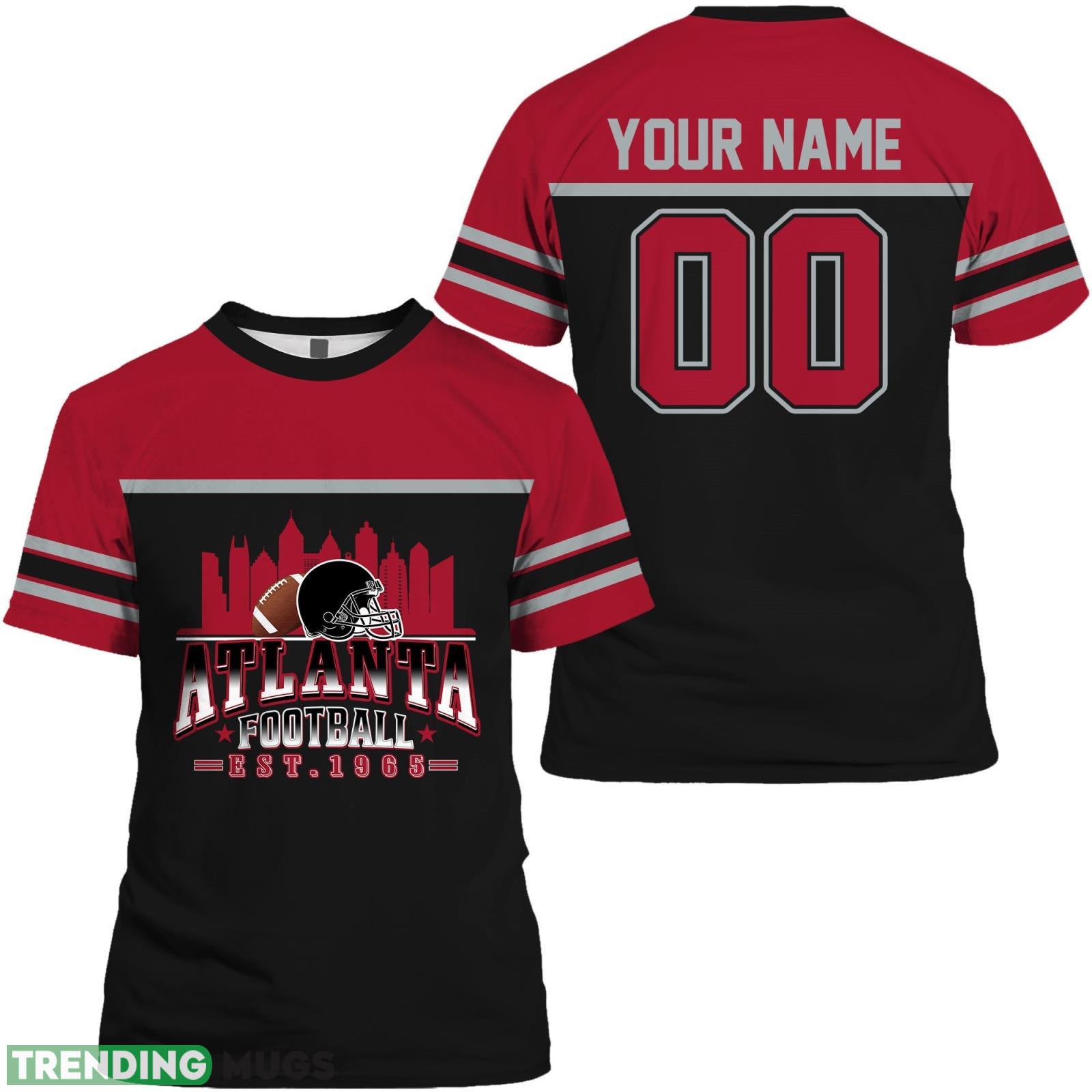 Atlanta 3D T- Shirt Fans Gift Custom Name And Number For Men Women Product Photo 1 Atlanta 3D T- Shirt Fans Gift Custom Name And Number For Men Women Product Photo 1