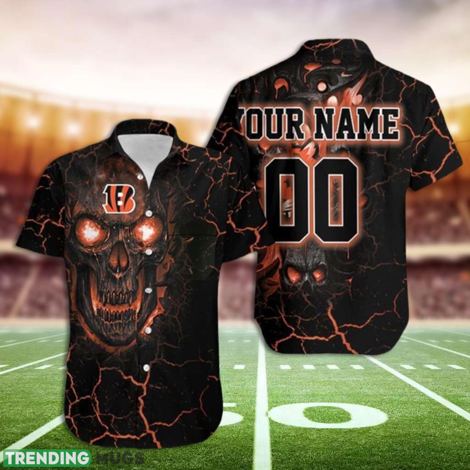 Bengals Fans Cincinnati Bengals Lava Custom Hawaiian Shirt Summer Gift For Men And Women Product Photo 1 Bengals Fans Cincinnati Bengals Lava Custom Hawaiian Shirt Summer Gift For Men And Women Product Photo 1