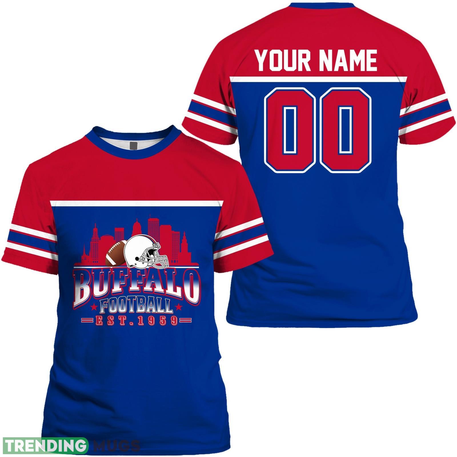 Buffalo 3D T- Shirt Fans Gift Custom Name And Number For Men Women Product Photo 1 Buffalo 3D T- Shirt Fans Gift Custom Name And Number For Men Women Product Photo 1