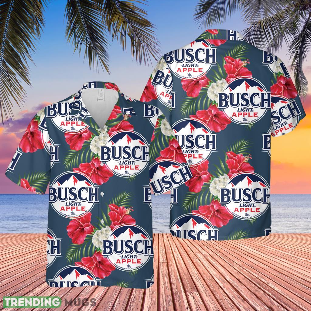 Busch Light Beer Red Apple Flavor Tropical Combo Hawaiian Shirt Product Photo 1 Busch Light Beer Red Apple Flavor Tropical Combo Hawaiian Shirt Product Photo 1