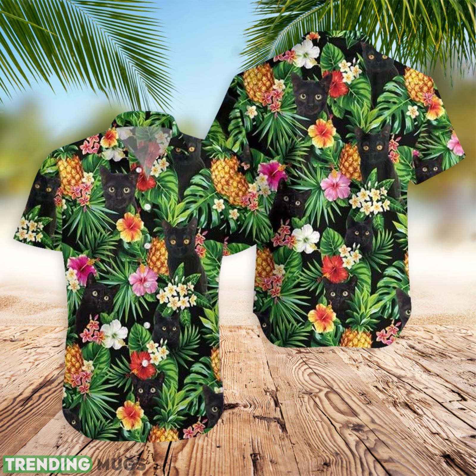 Cat Lovers Black Cat Pineapple Tropical Hawaiian Shirt Summer Gift For Men And Women Product Photo 1 Cat Lovers Black Cat Pineapple Tropical Hawaiian Shirt Summer Gift For Men And Women Product Photo 1