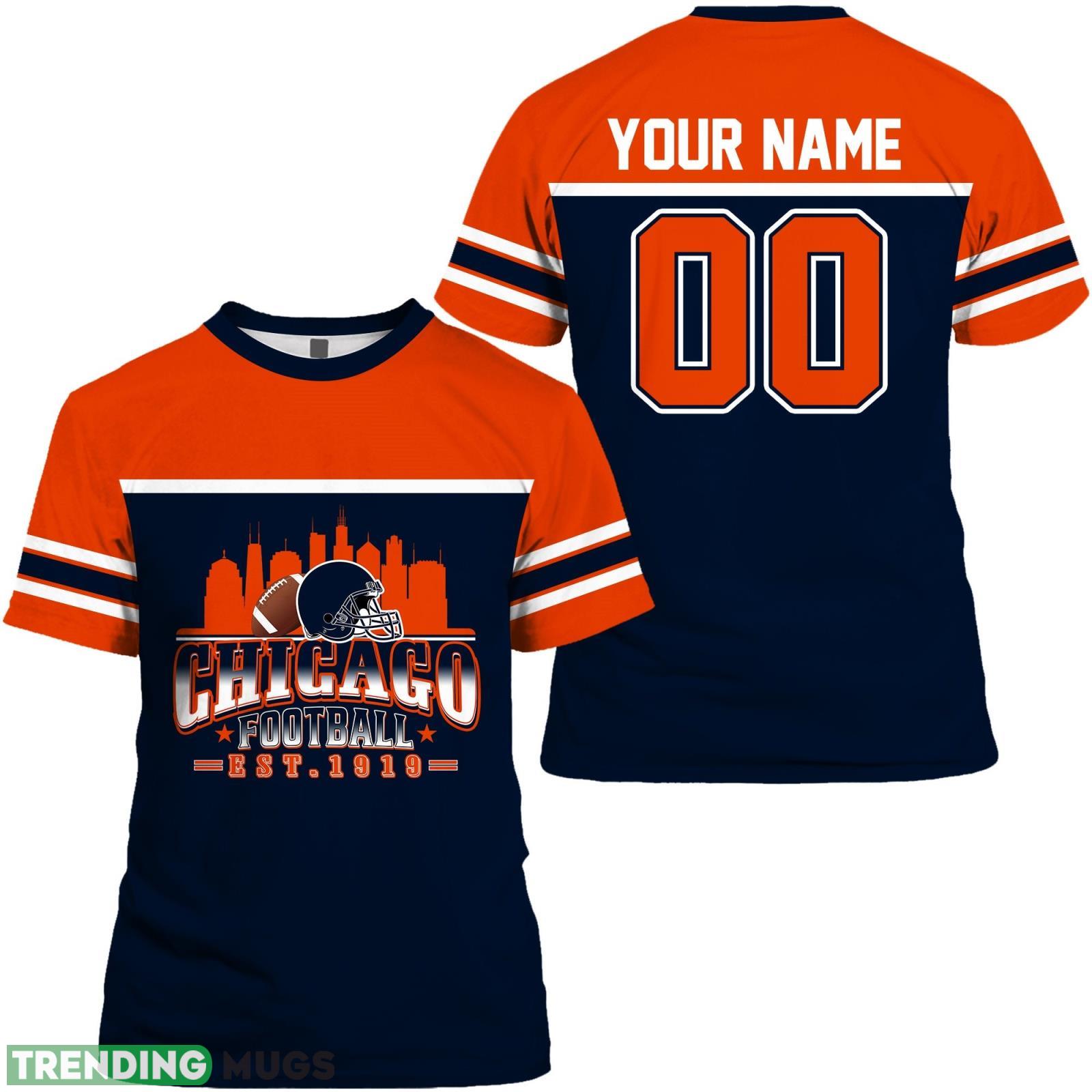 Chicago 3D T- Shirt Fans Gift Custom Name And Number For Men Women Product Photo 1 Chicago 3D T- Shirt Fans Gift Custom Name And Number For Men Women Product Photo 1