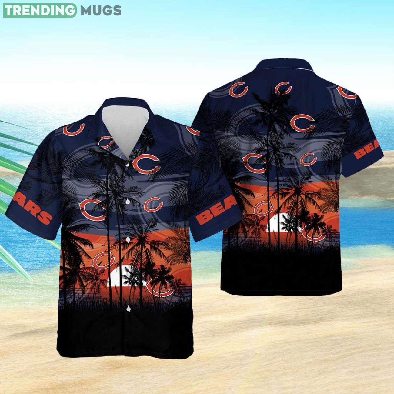Chicago Bears Cute Summer Gift Chicago Bears And Sunset Hawaiian Shirt Product Photo 1 Chicago Bears Cute Summer Gift Chicago Bears And Sunset Hawaiian Shirt Product Photo 1