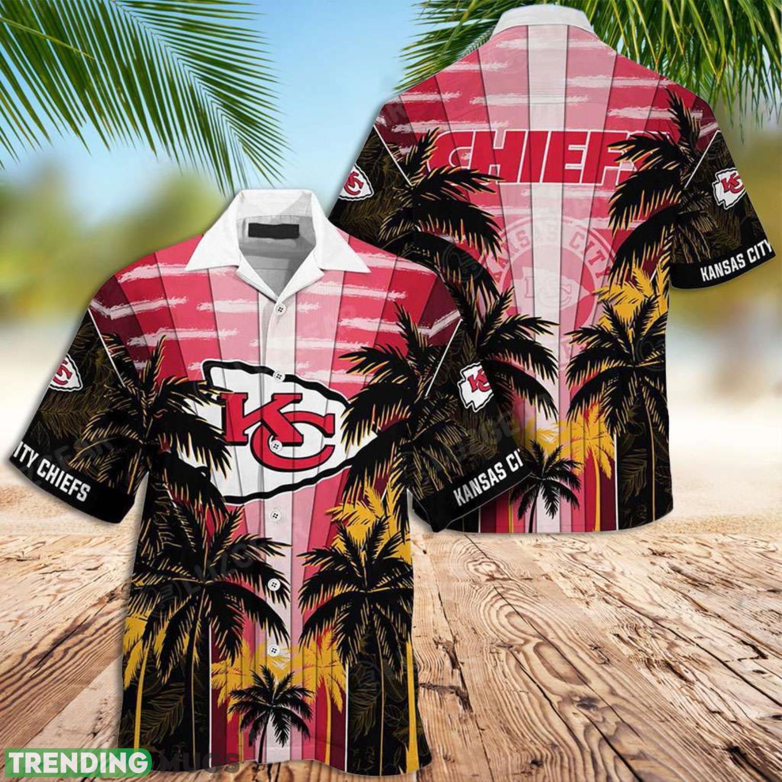 Chiefs Button Shirt Kansas Chiefs Coconut Trees Aloha Hawaiian Shirt Product Photo 1 Chiefs Button Shirt Kansas Chiefs Coconut Trees Aloha Hawaiian Shirt Product Photo 1