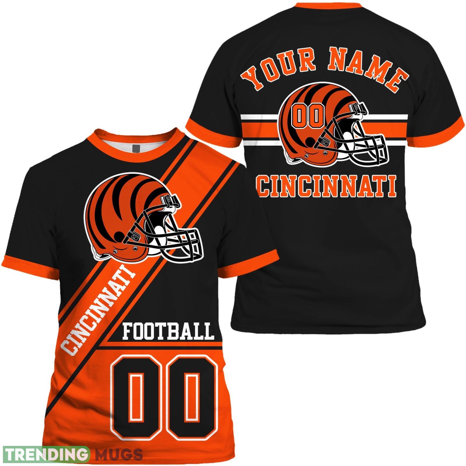 Cincinnati Custom Name And Number 3D T- Shirt Cincinnati Football Gift For Fans Product Photo 1 Cincinnati Custom Name And Number 3D T- Shirt Cincinnati Football Gift For Fans Product Photo 1