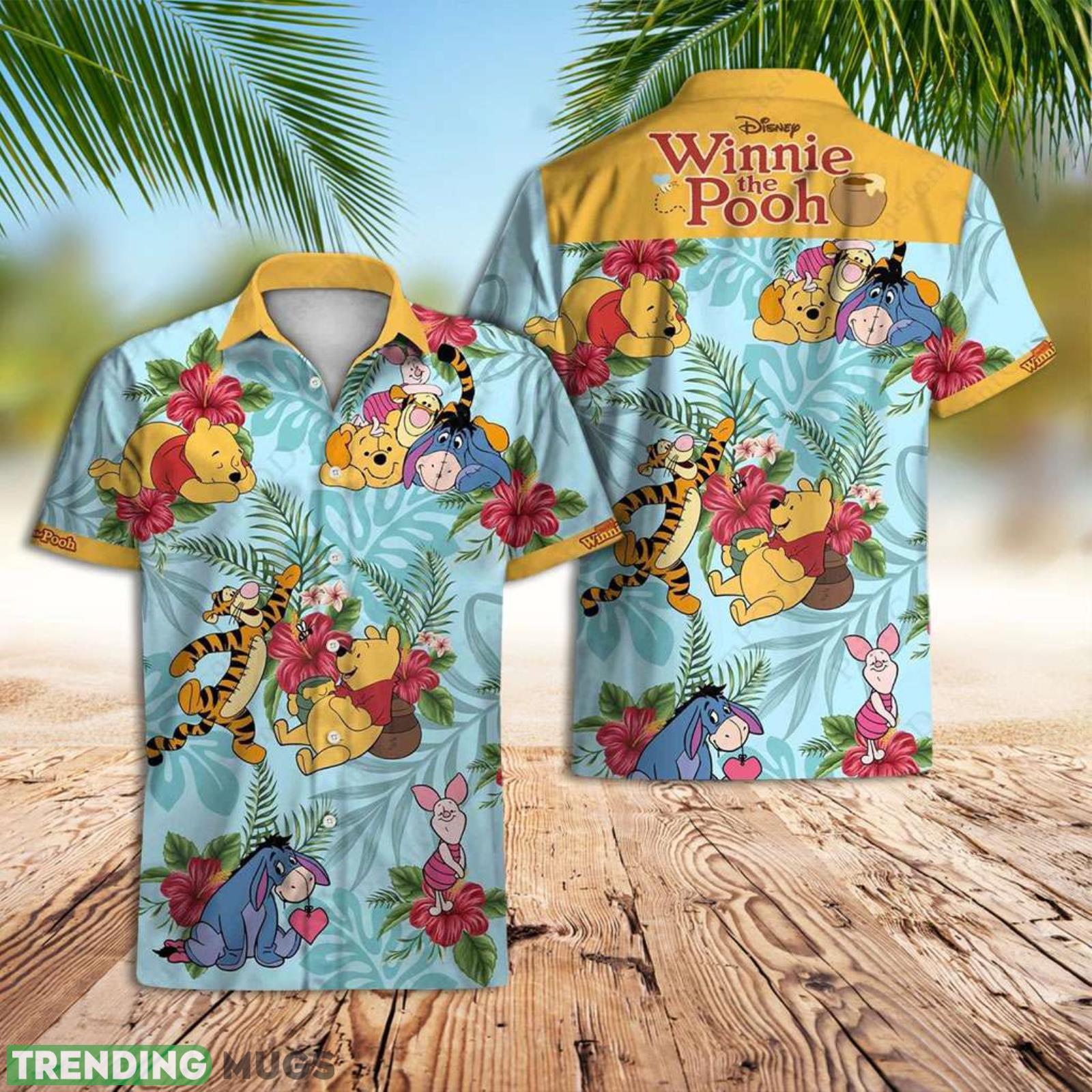 Disney Button Shirt Winnie The Pooh Aloha Hawaiian Shirt Product Photo 1 Disney Button Shirt Winnie The Pooh Aloha Hawaiian Shirt Product Photo 1