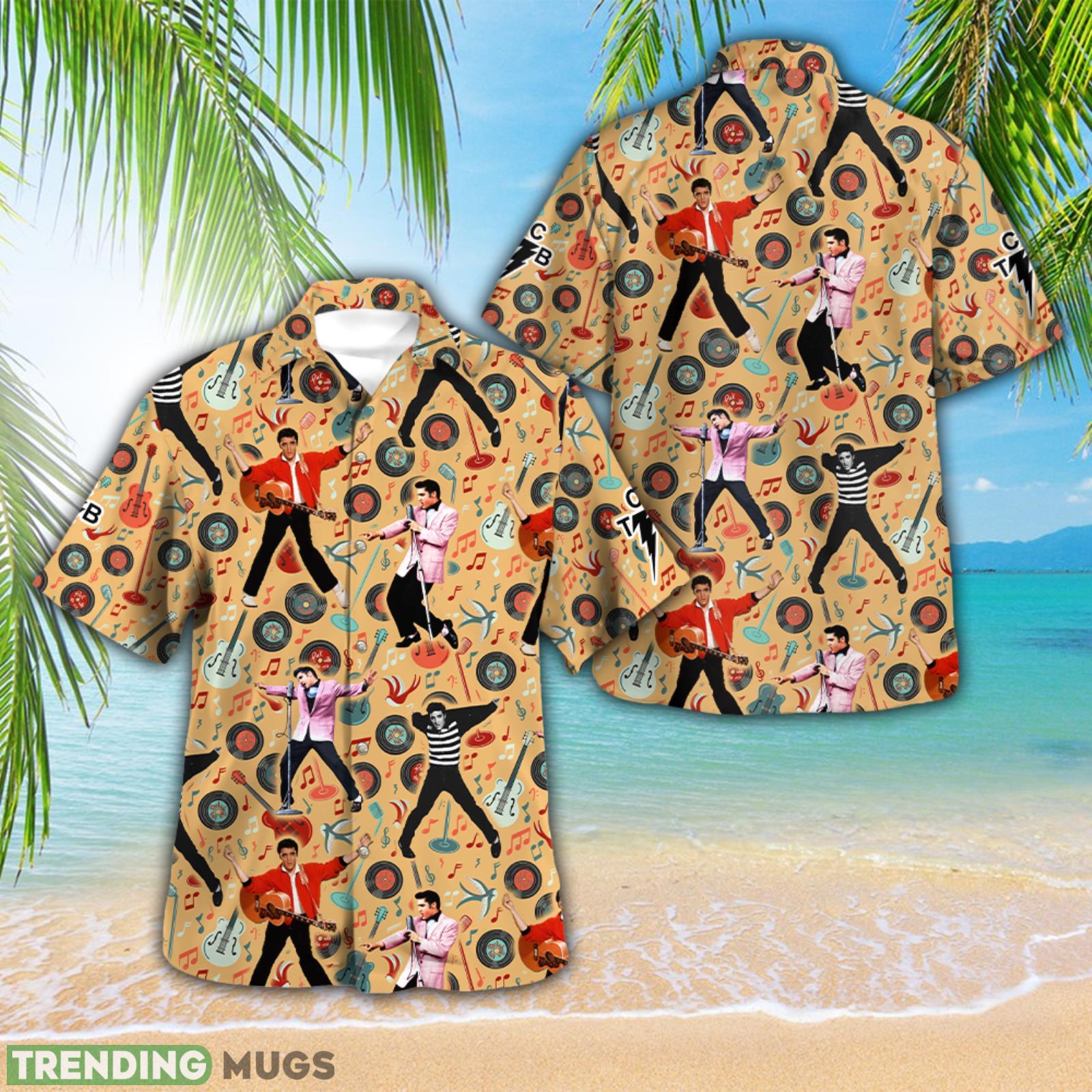 Elvis Presley King All Over Print Aloha Hawaiian Shirt Product Photo 1 Elvis Presley King All Over Print Aloha Hawaiian Shirt Product Photo 1