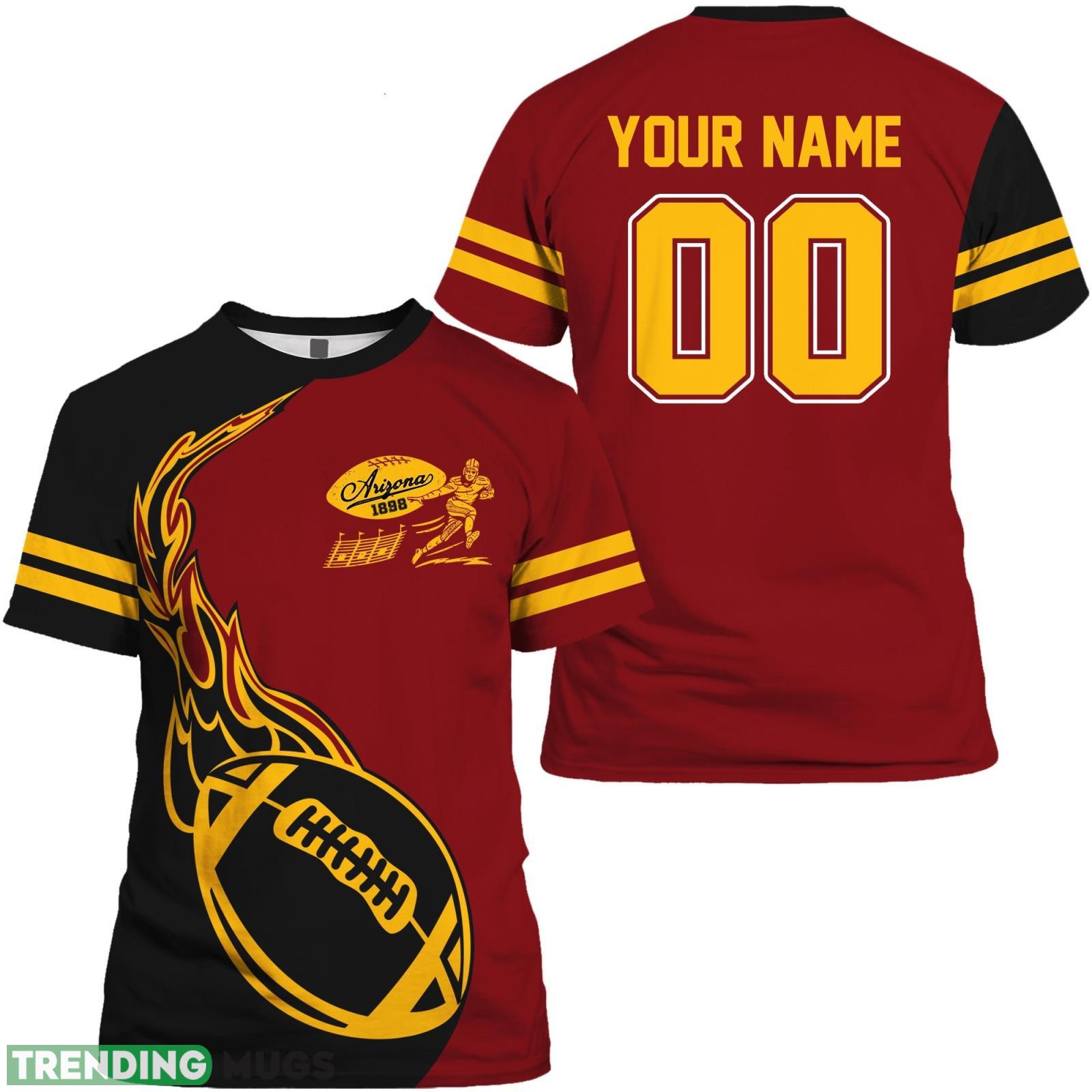 Fans Gift Custom Name And Number For Men Women Arizona 3D T- Shirt Product Photo 1 Fans Gift Custom Name And Number For Men Women Arizona 3D T- Shirt Product Photo 1