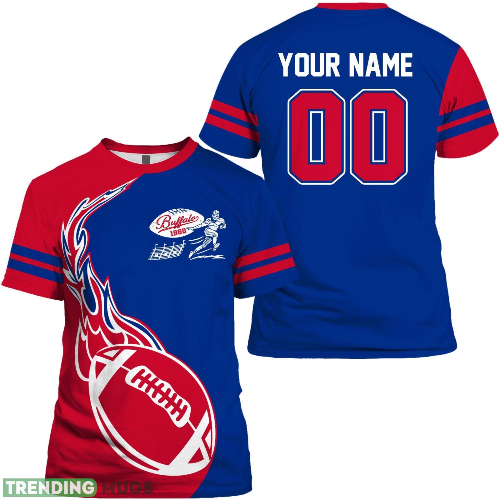 Fans Gift Custom Name And Number For Men Women Buffalo 3D T- Shirt Product Photo 1 Fans Gift Custom Name And Number For Men Women Buffalo 3D T- Shirt Product Photo 1