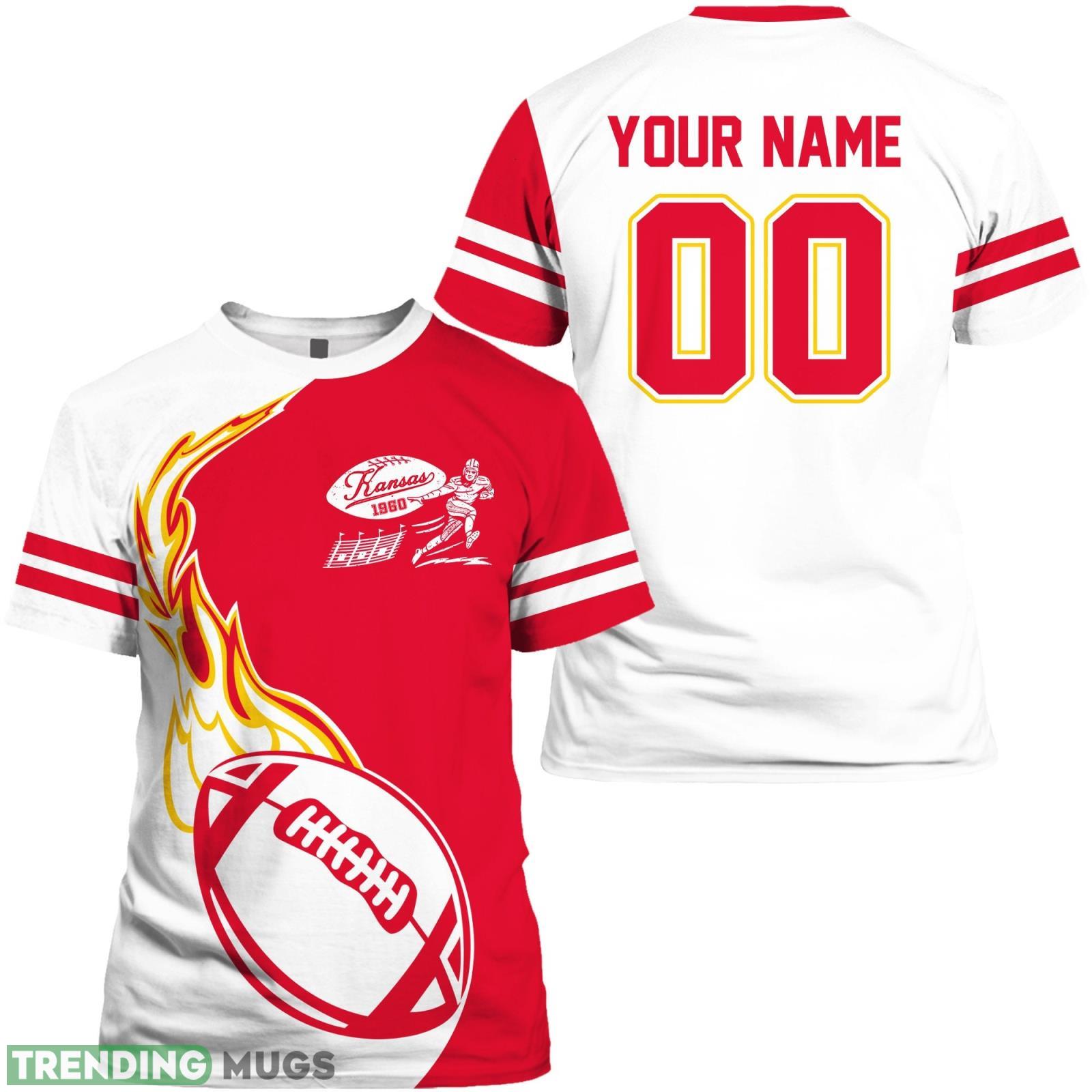 Fans Gift Custom Name And Number For Men Women Kansas 3D T- Shirt Product Photo 1 Fans Gift Custom Name And Number For Men Women Kansas 3D T- Shirt Product Photo 1