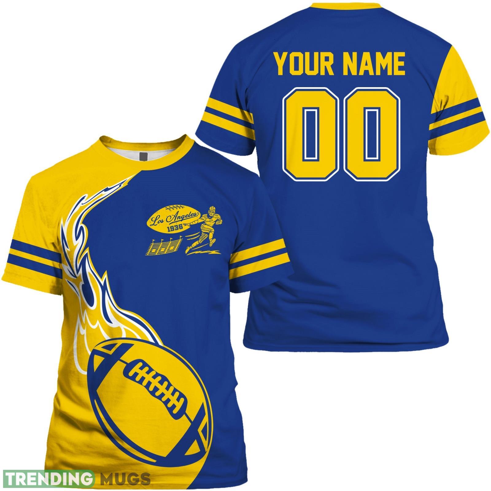 Fans Gift Custom Name And Number For Men Women Los Angeles R 3D T- Shirt Product Photo 1 Fans Gift Custom Name And Number For Men Women Los Angeles R 3D T- Shirt Product Photo 1