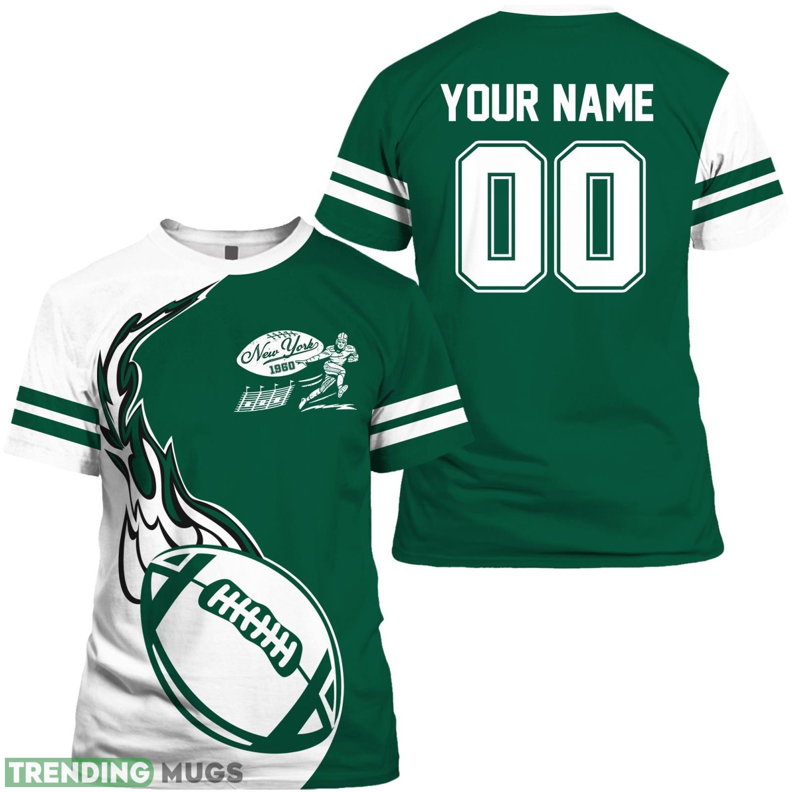 Fans Gift Custom Name And Number For Men Women New York J 3D T- Shirt Product Photo 1 Fans Gift Custom Name And Number For Men Women New York J 3D T- Shirt Product Photo 1