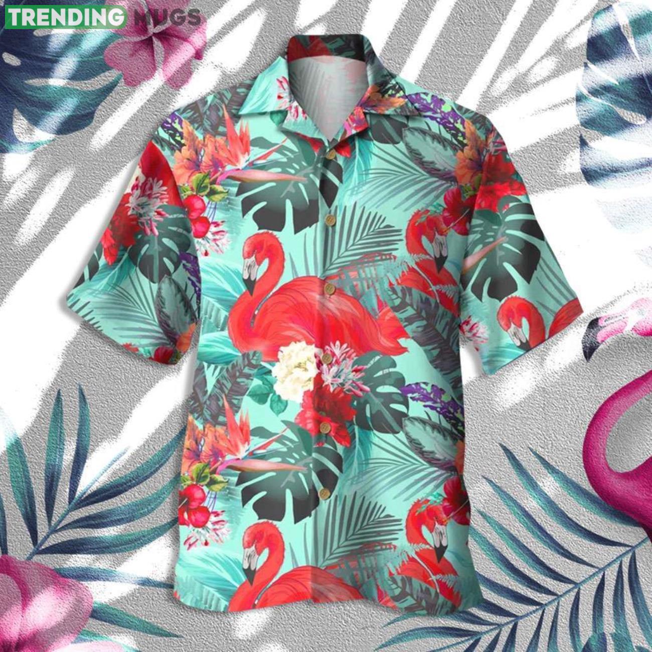 Flamingo Cute Summer Gift Red Flamingo Hawaiian Shirt Product Photo 1 Flamingo Cute Summer Gift Red Flamingo Hawaiian Shirt Product Photo 1