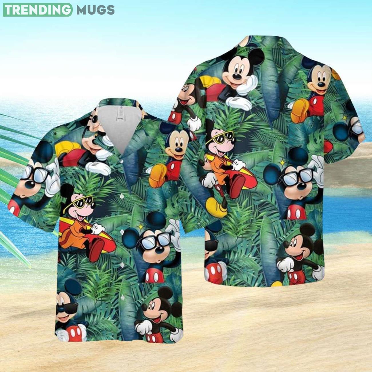 Green Cute Summer Gift Mickey Mouse Vacation Hawaiian Shirt Product Photo 1 Green Cute Summer Gift Mickey Mouse Vacation Hawaiian Shirt Product Photo 1