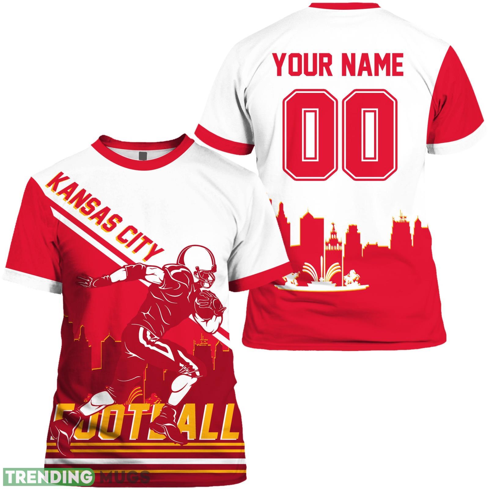 Kansas 3D T- Shirt Kansas Football Shirt Custom Name And Number For Fans Product Photo 1 Kansas 3D T- Shirt Kansas Football Shirt Custom Name And Number For Fans Product Photo 1