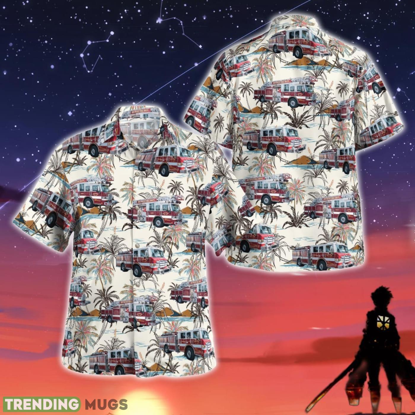 Key West Florida Key West Fire Department 3D Hawaiian Shirt Beach Gift For Men And Women Product Photo 1 Key West Florida Key West Fire Department 3D Hawaiian Shirt Beach Gift For Men And Women Product Photo 1