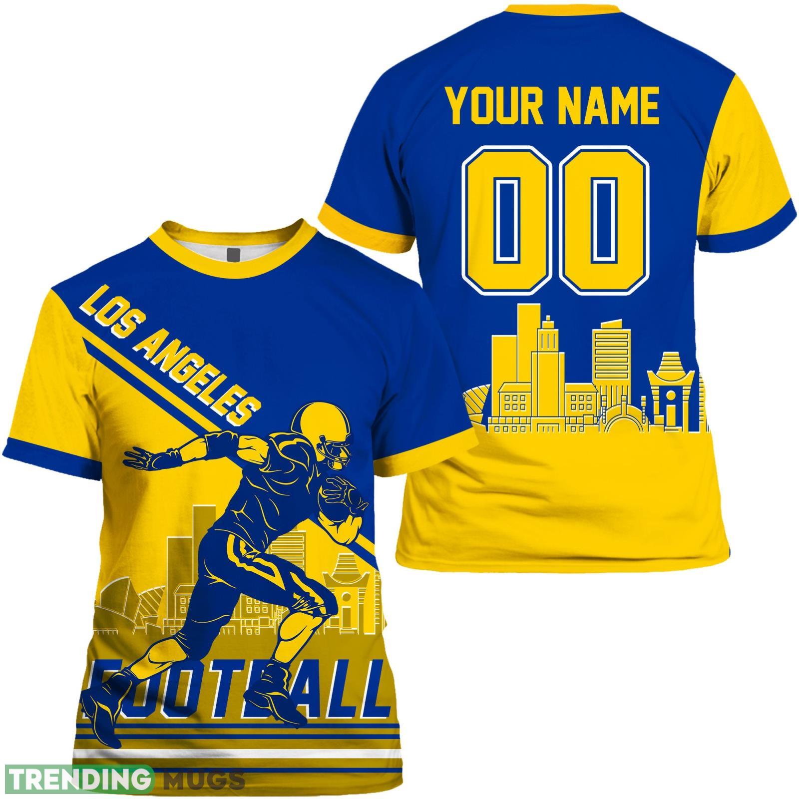 Los Angeles R 3D T- Shirt Los Angeles R Football Shirt Custom Name And Number For Fans Product Photo 1 Los Angeles R 3D T- Shirt Los Angeles R Football Shirt Custom Name And Number For Fans Product Photo 1