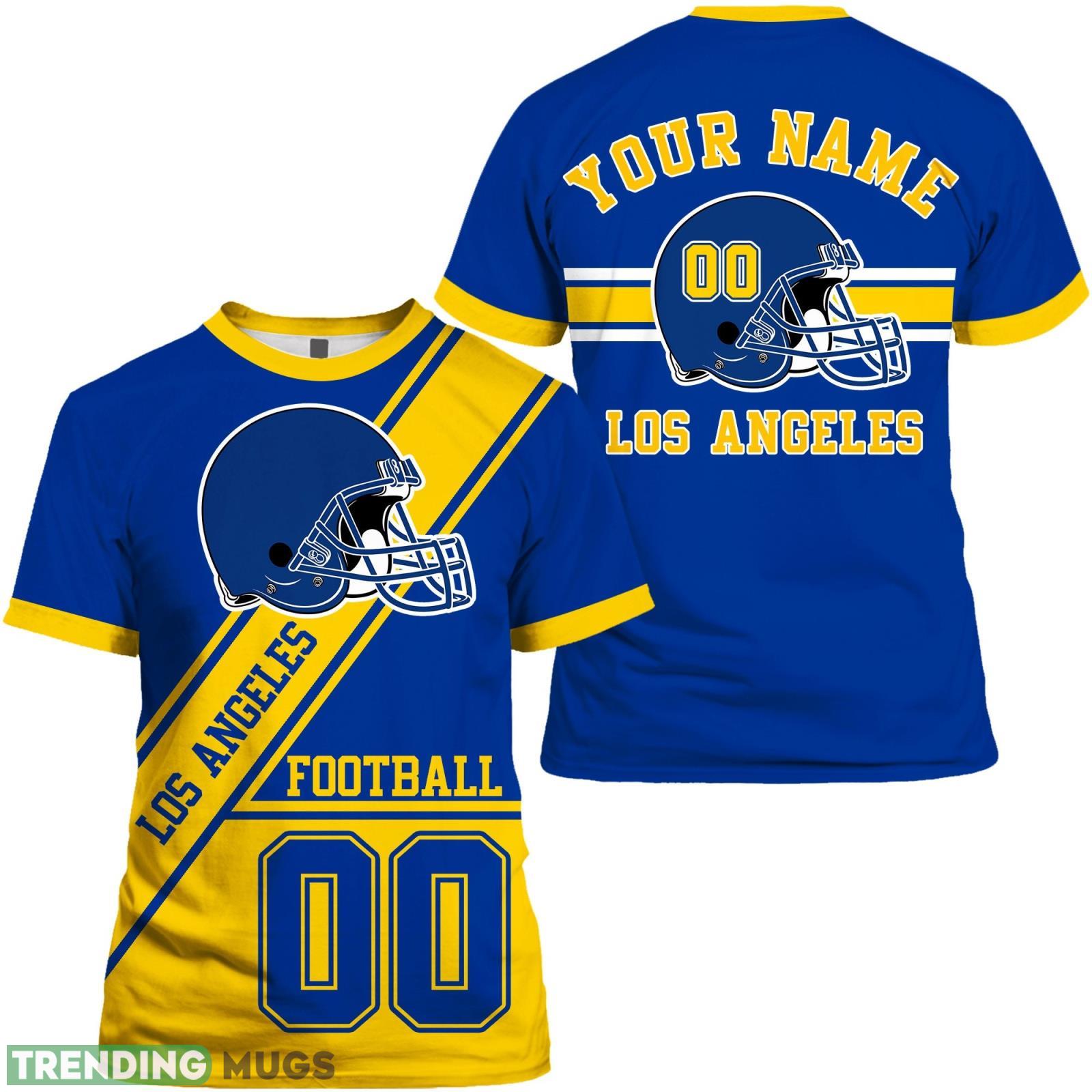 Los Angeles R Custom Name And Number 3D T- Shirt Los Angeles Football R Jersey Product Photo 1 Los Angeles R Custom Name And Number 3D T- Shirt Los Angeles Football R Jersey Product Photo 1