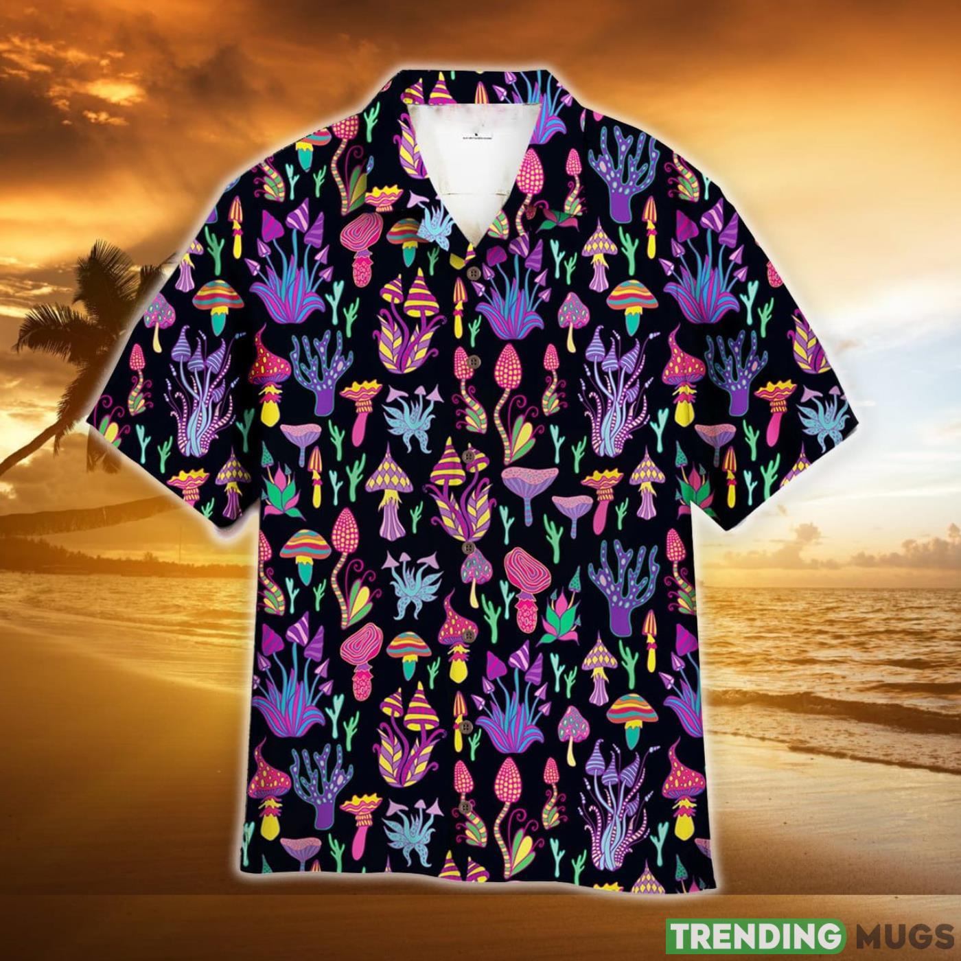 Magic Psychedelic Colorful Mushroom Aloha Hawaiian Shirt For Men & For Women WT Product Photo 1 Magic Psychedelic Colorful Mushroom Aloha Hawaiian Shirt For Men & For Women WT Product Photo 1