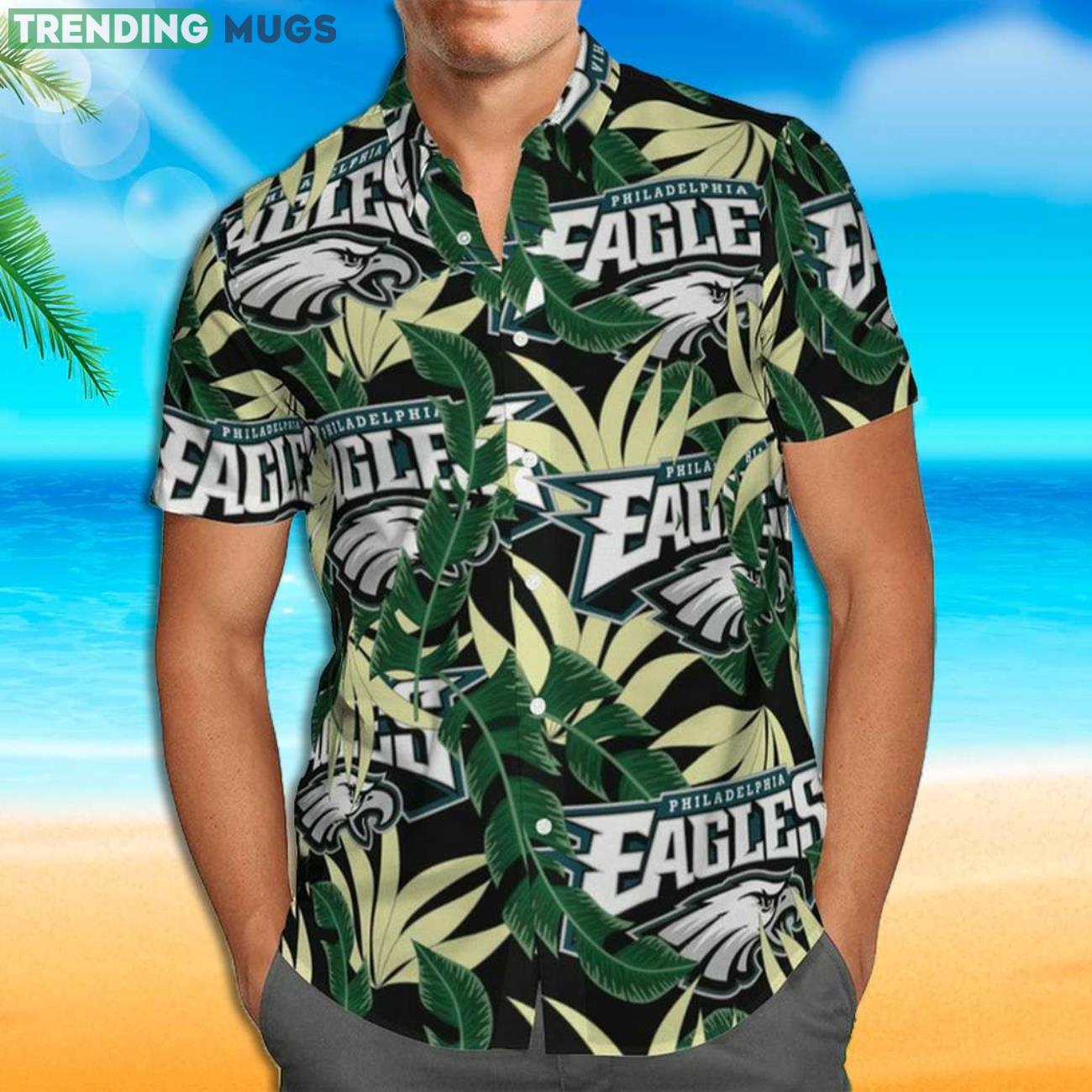 Philadelphia Eagles Cute Summer Gift Tropical Leaves Hawaiian Shirt Product Photo 1 Philadelphia Eagles Cute Summer Gift Tropical Leaves Hawaiian Shirt Product Photo 1