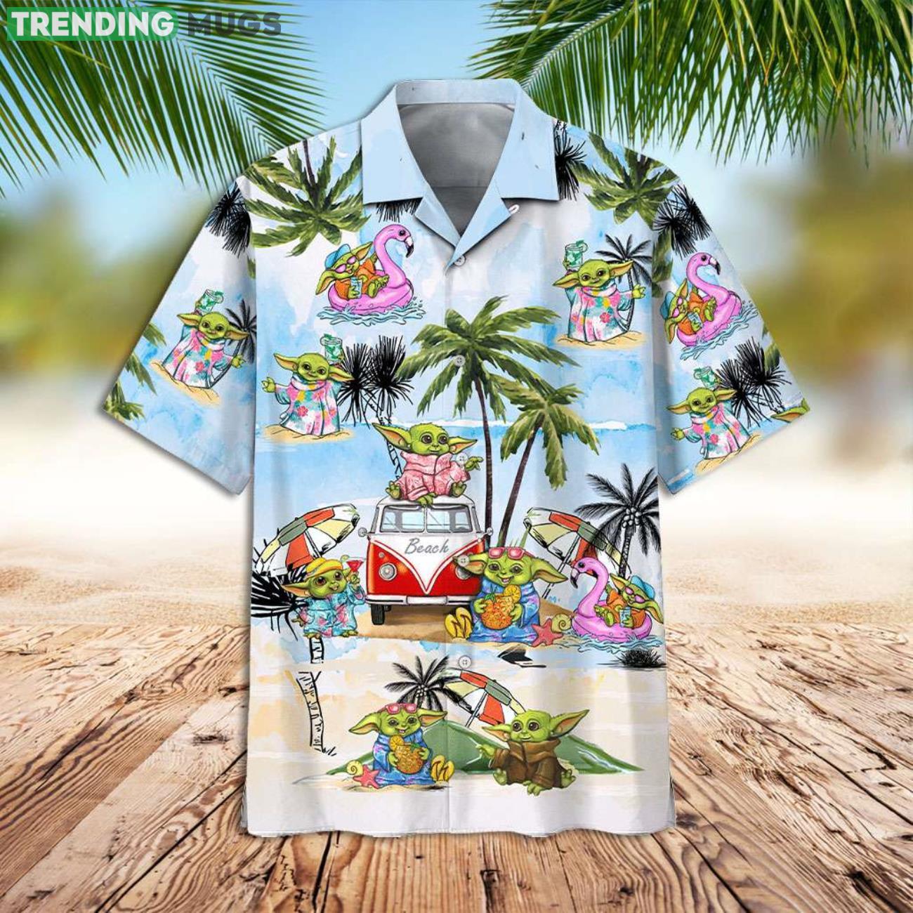 Star Wars Beach Shirt Baby Yoda Vacation At The Beach Hawaiian Shirt Product Photo 1 Star Wars Beach Shirt Baby Yoda Vacation At The Beach Hawaiian Shirt Product Photo 1