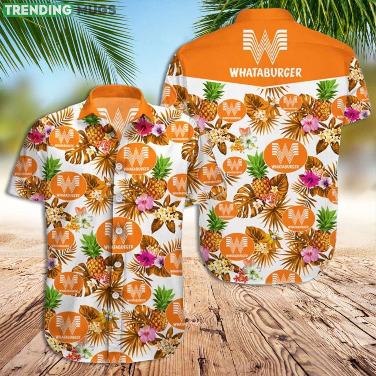Whataburger Beach Shirt Tropical Summer Hawaiian Shirt Product Photo 1 Whataburger Beach Shirt Tropical Summer Hawaiian Shirt Product Photo 1