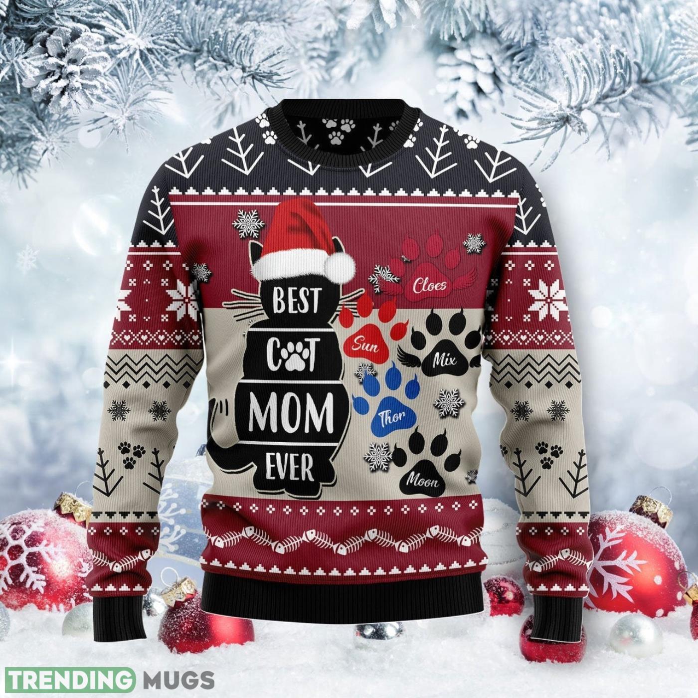 Best Cat Mom Ever Ugly Christmas Sweater Cute Christmas Gift For Men And Women Product Photo 1 Best Cat Mom Ever Ugly Christmas Sweater Cute Christmas Gift For Men And Women Product Photo 1