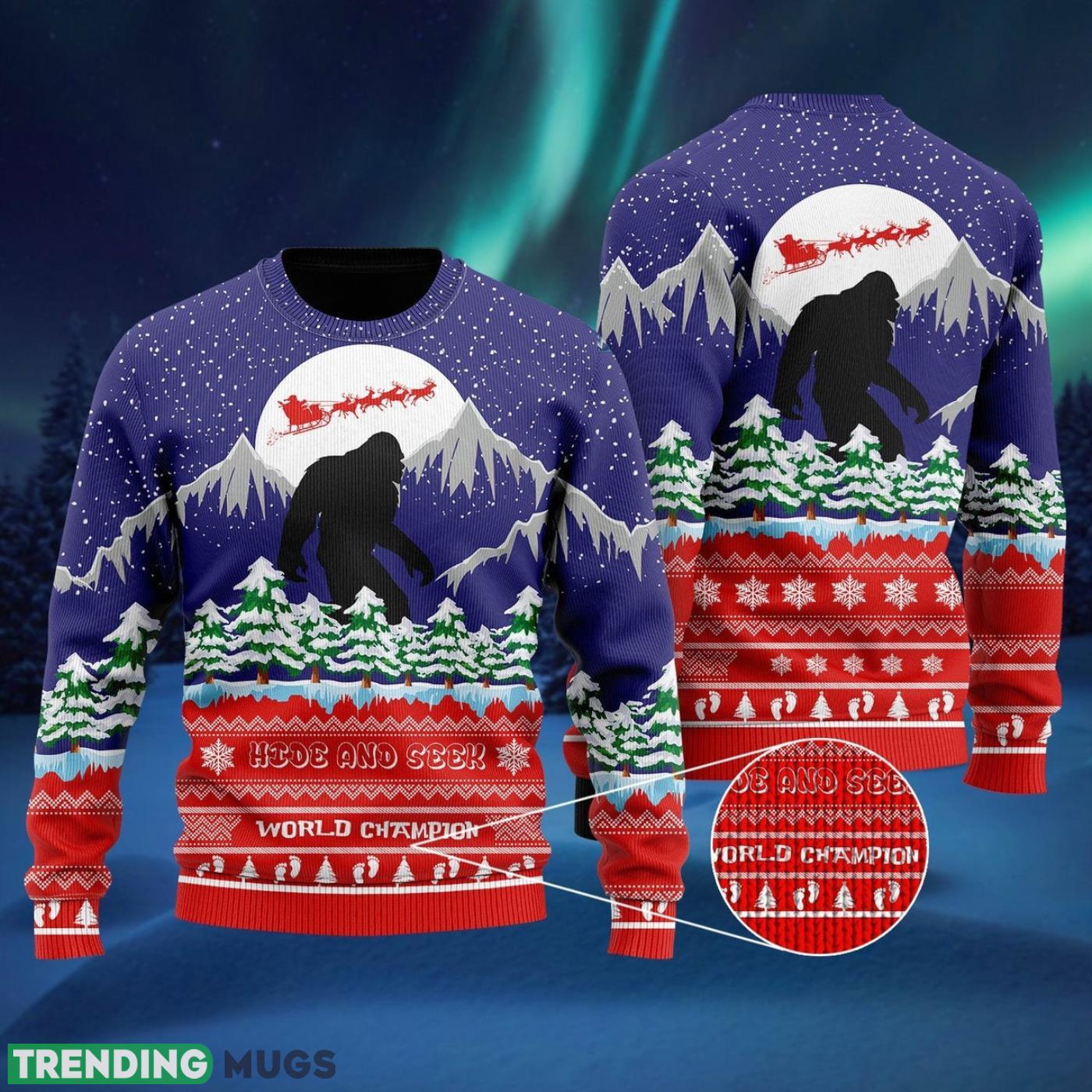 Bigfoot Merry Christmas Ugly Christmas Sweater Cute Christmas Gift For Men And Women Product Photo 1 Bigfoot Merry Christmas Ugly Christmas Sweater Cute Christmas Gift For Men And Women Product Photo 1