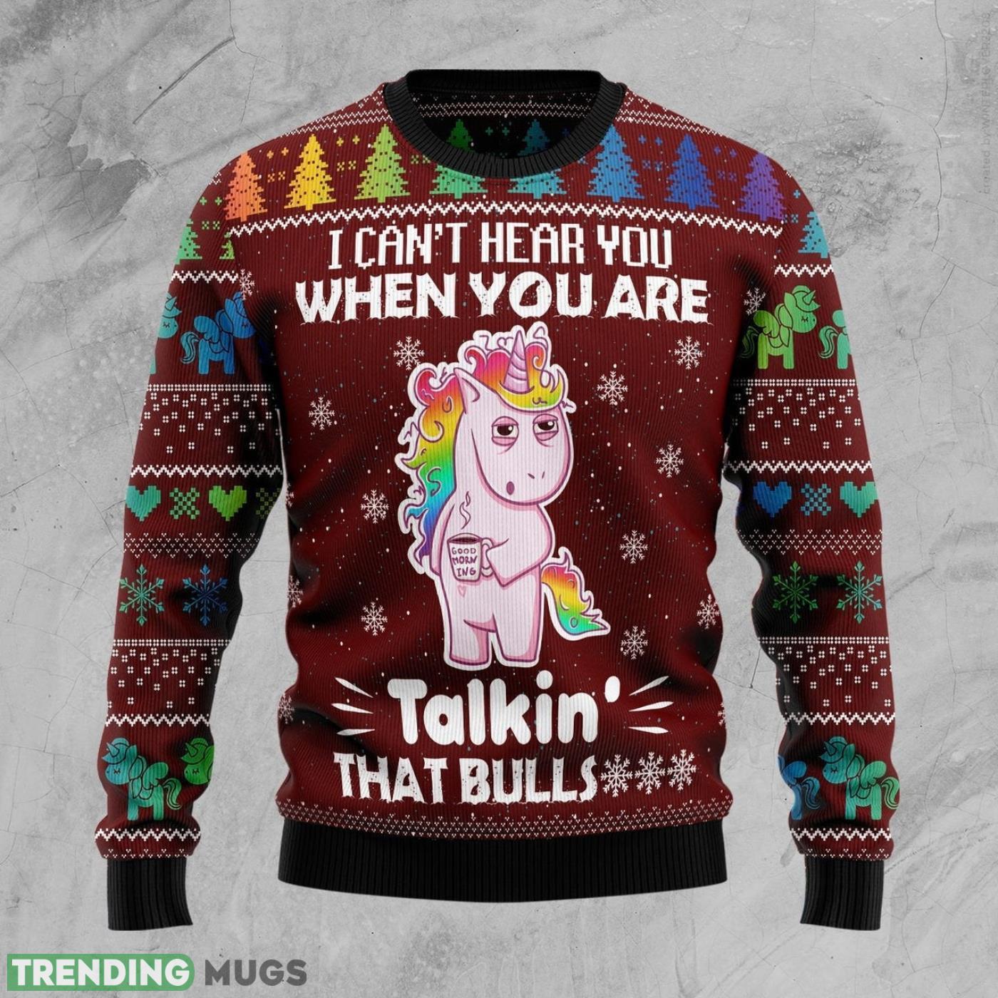 Can't Hear You Unicorn Ugly Christmas Sweater Cute Christmas Gift For Men And Women Product Photo 1 Can't Hear You Unicorn Ugly Christmas Sweater Cute Christmas Gift For Men And Women Product Photo 1