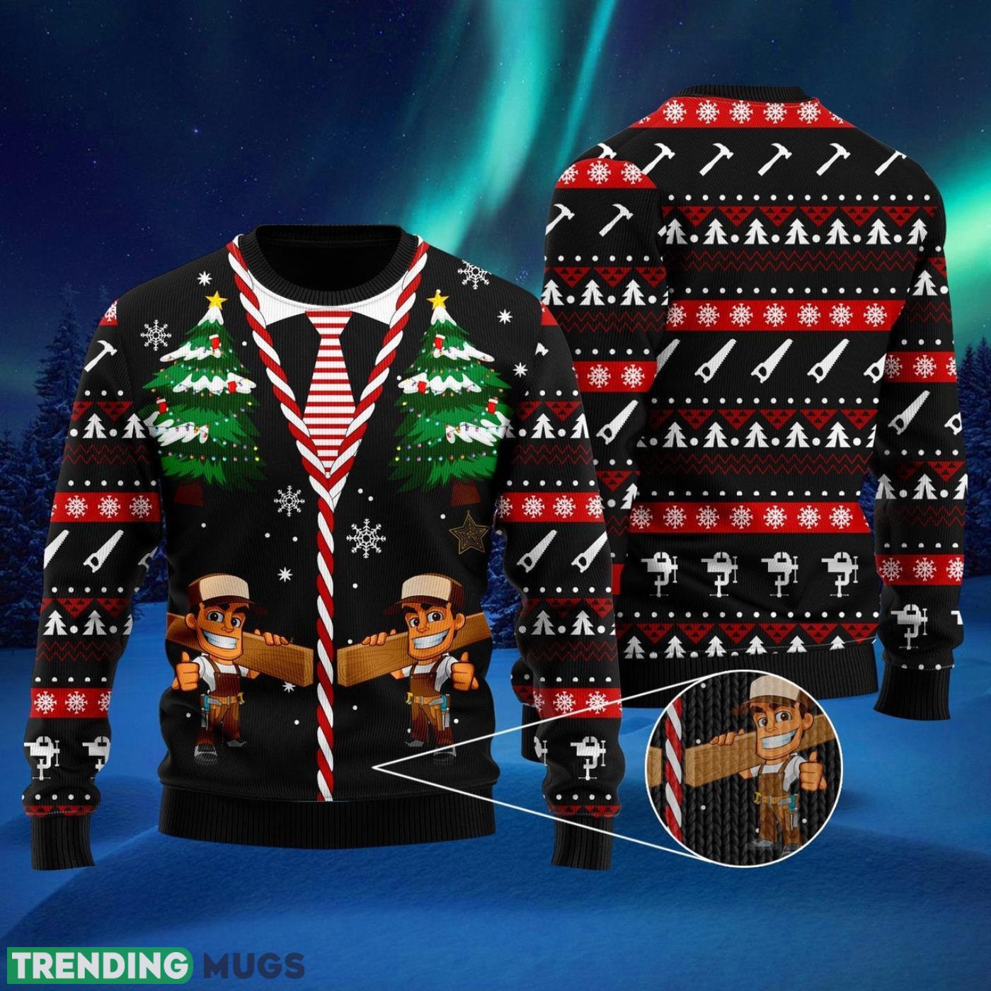Carpenter Christmas Ugly Christmas Sweater Cute Christmas Gift For Men And Women Product Photo 1 Carpenter Christmas Ugly Christmas Sweater Cute Christmas Gift For Men And Women Product Photo 1
