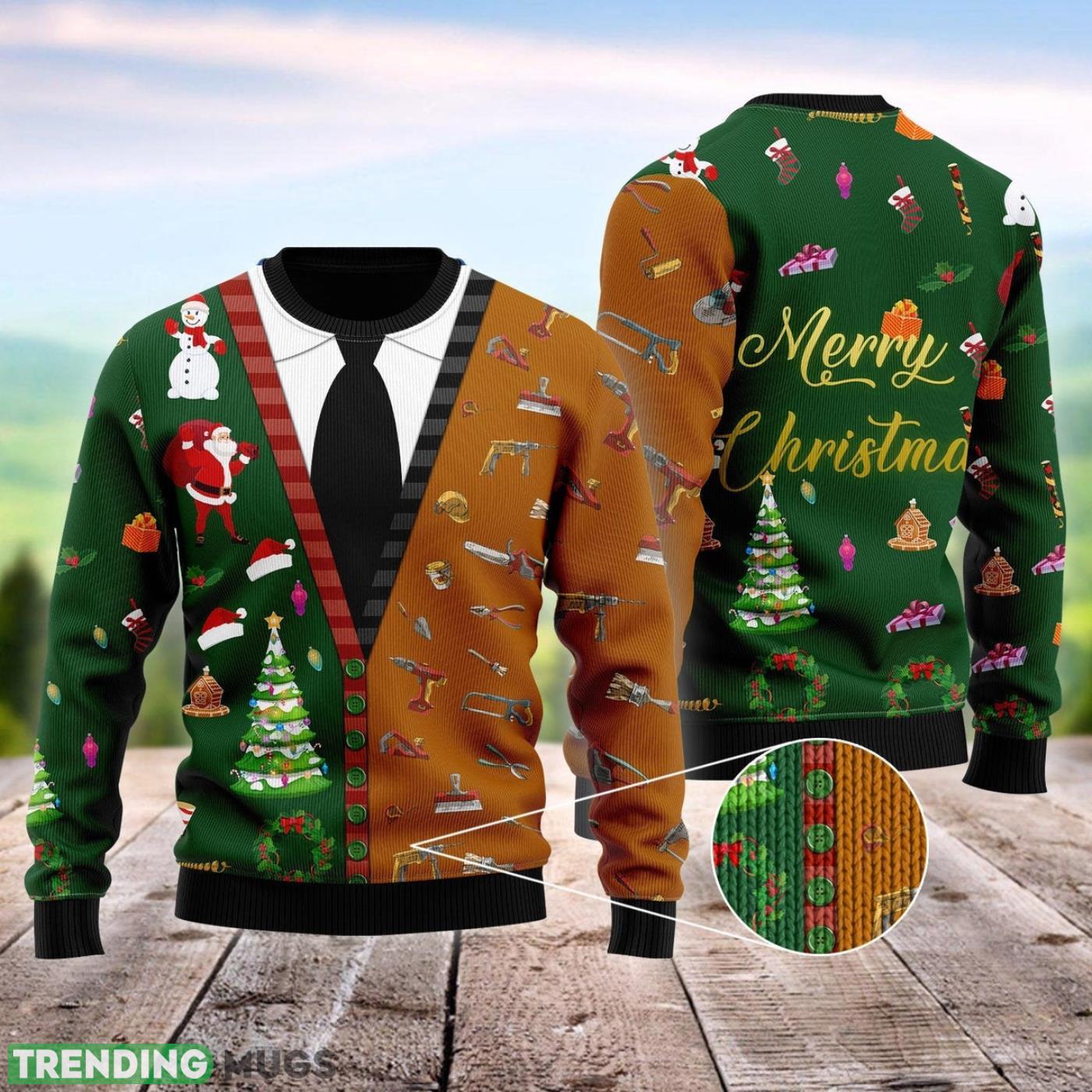 Carpenter Merry Christmas Ugly Christmas Sweater Cute Christmas Gift For Men And Women Product Photo 1 Carpenter Merry Christmas Ugly Christmas Sweater Cute Christmas Gift For Men And Women Product Photo 1