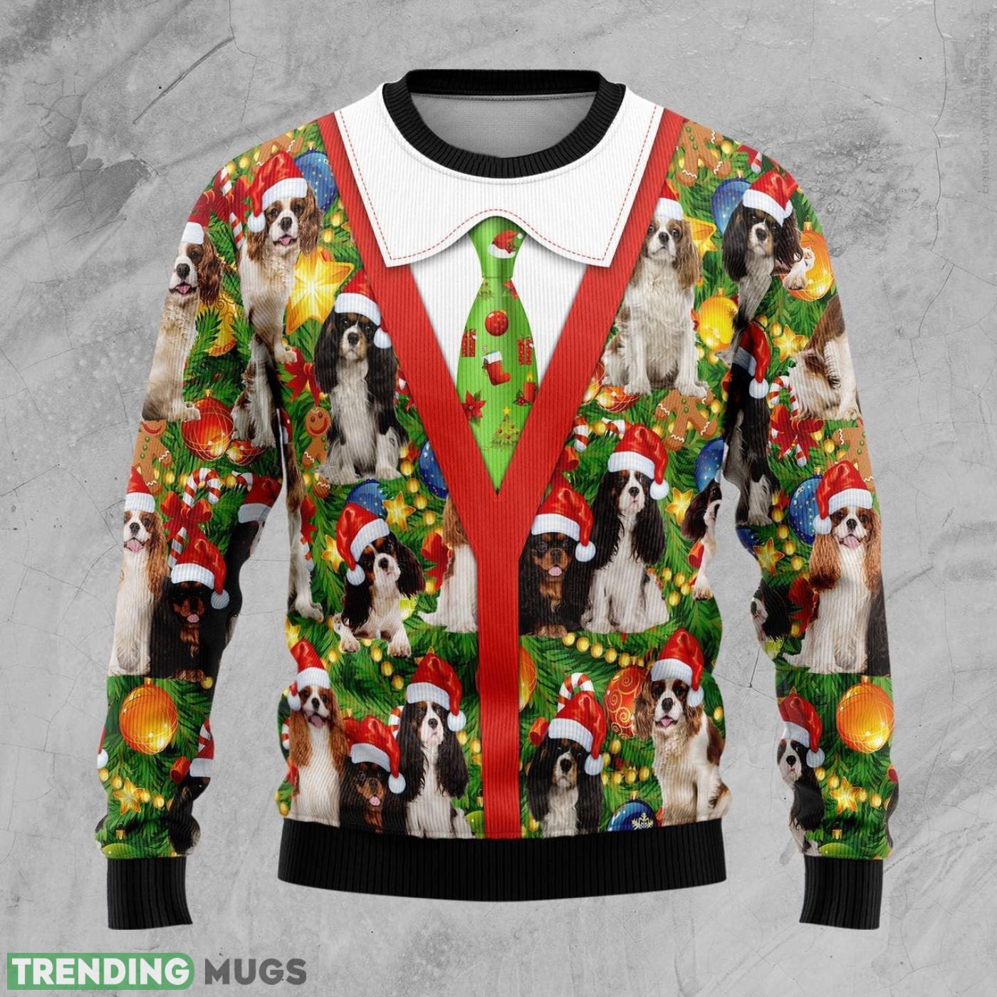 Cavalier King Charles Spaniel Xmas Pine Ugly Christmas Sweater Cute Christmas Gift For Men And Women Product Photo 1 Cavalier King Charles Spaniel Xmas Pine Ugly Christmas Sweater Cute Christmas Gift For Men And Women Product Photo 1