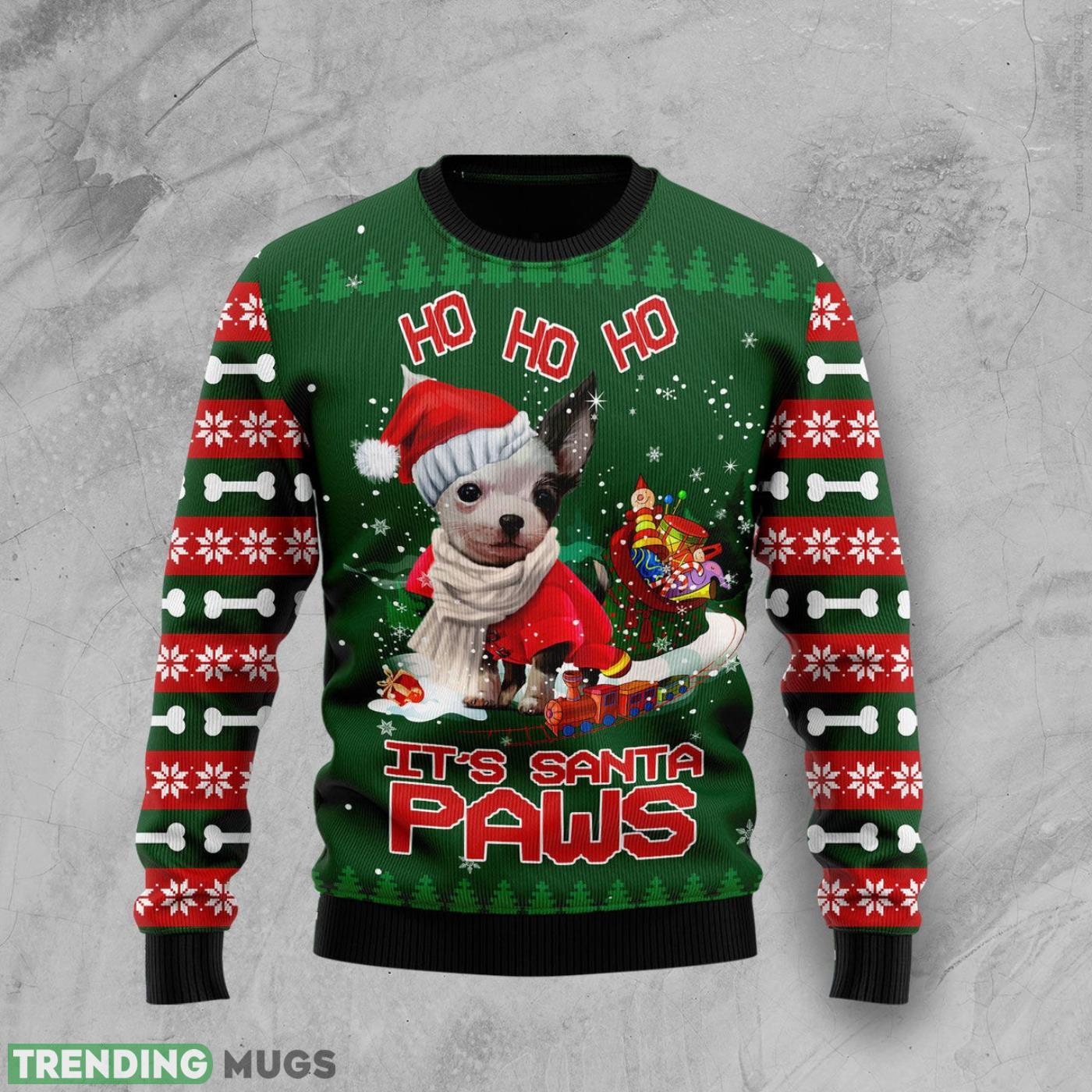 Chihuahua Santa Paws Ugly Christmas Sweater Cute Christmas Gift For Men And Women Product Photo 1 Chihuahua Santa Paws Ugly Christmas Sweater Cute Christmas Gift For Men And Women Product Photo 1