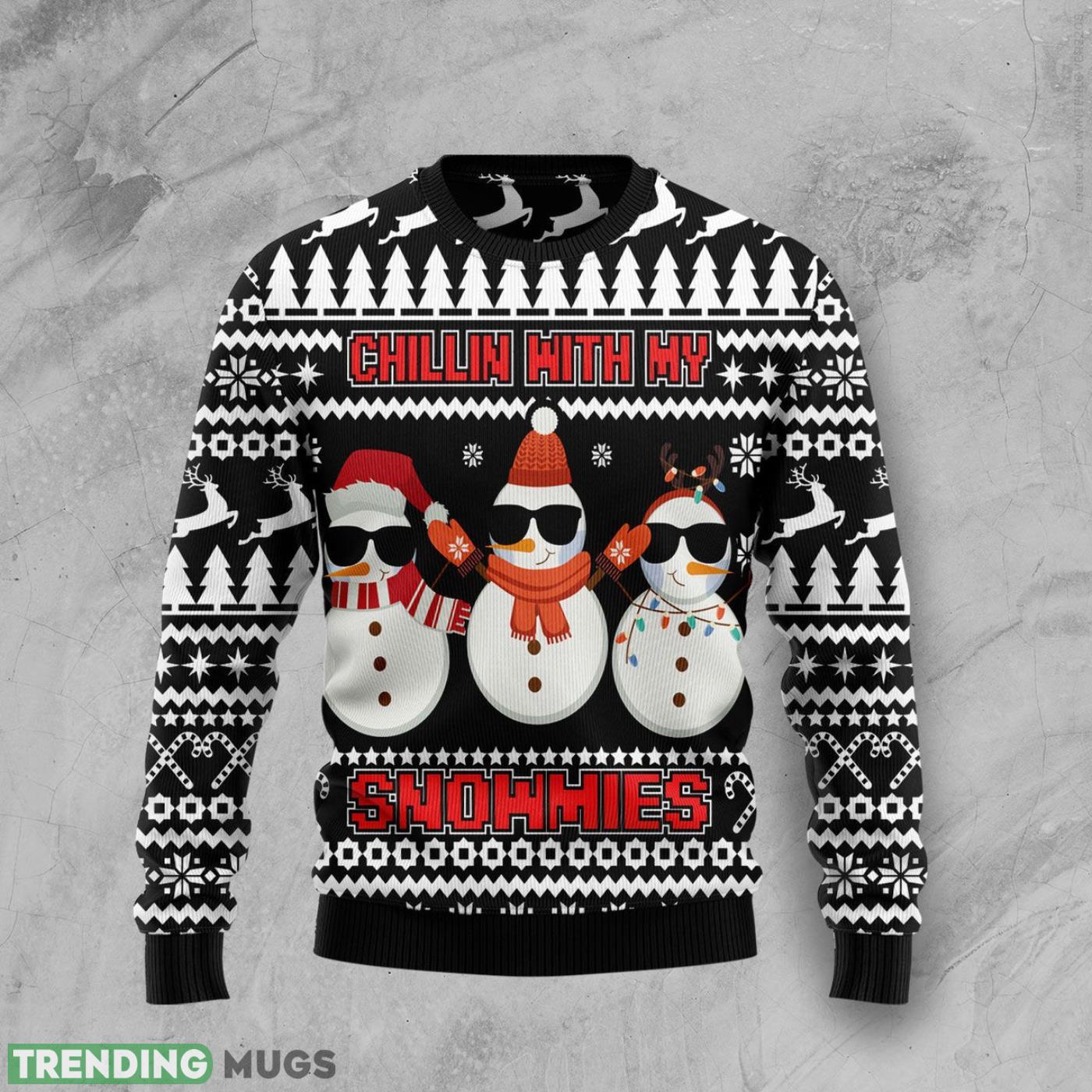 Chillin With My Snowmies Ugly Christmas Sweater Cute Christmas Gift For Men And Women Product Photo 1 Chillin With My Snowmies Ugly Christmas Sweater Cute Christmas Gift For Men And Women Product Photo 1